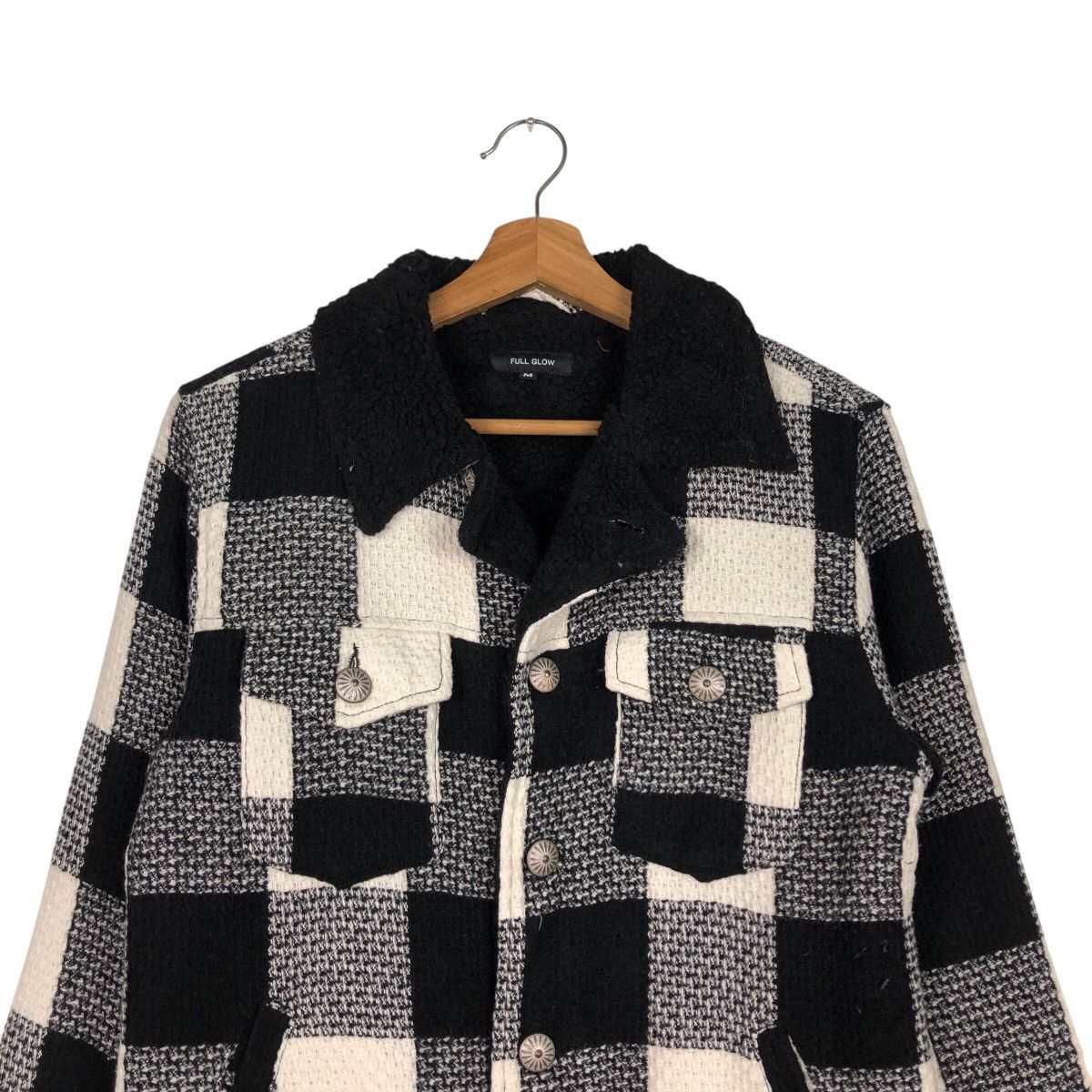Japanese Brand Full Glow Flannel Shirt Jacket Tartan Design Blanket Fleece Size US M / EU 48-50 / 2 - 4 Thumbnail