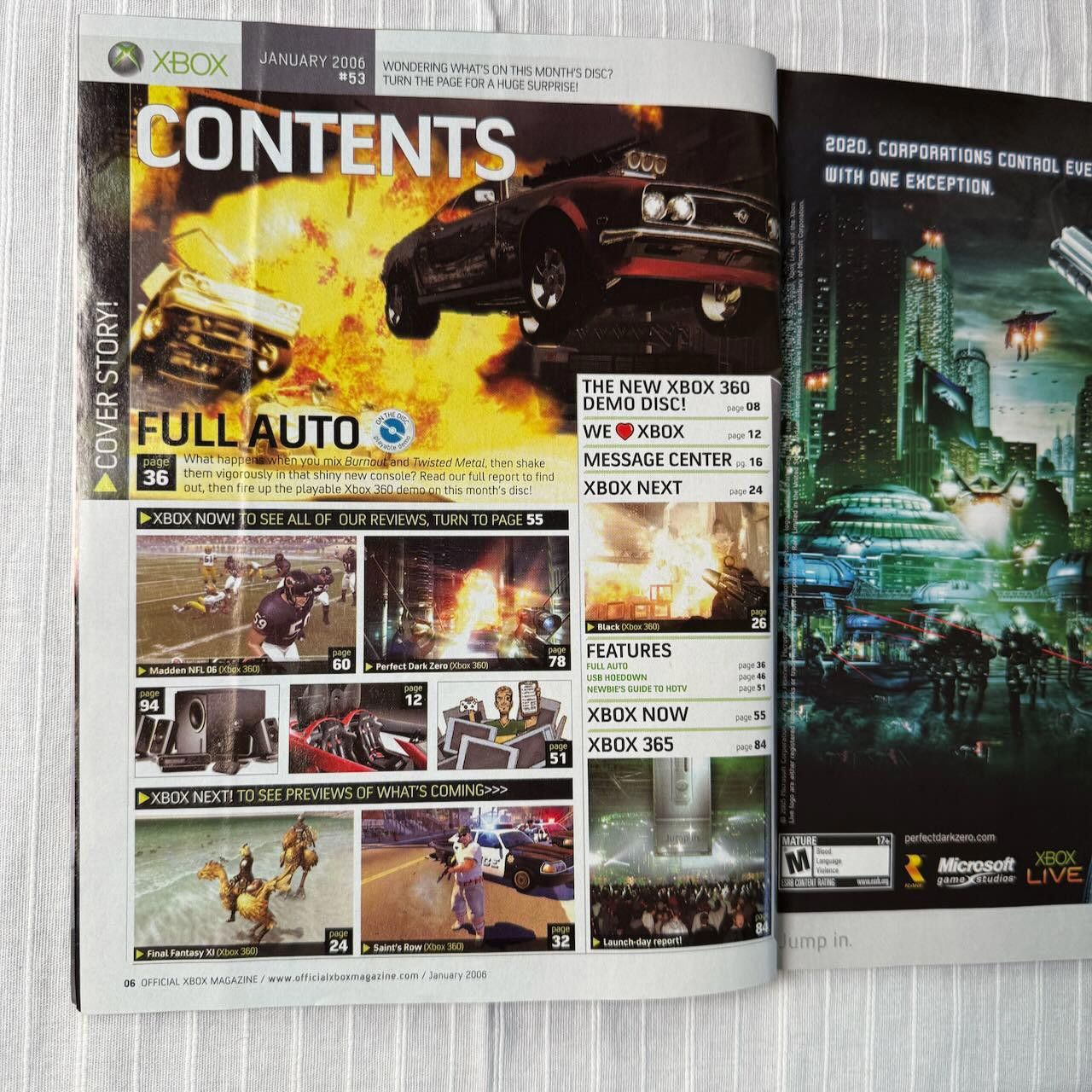 Other VTG XBOX Magazine #53 JAN 2006 Full Auto Demo No Disc Size ONE SIZE - 11 Thumbnail