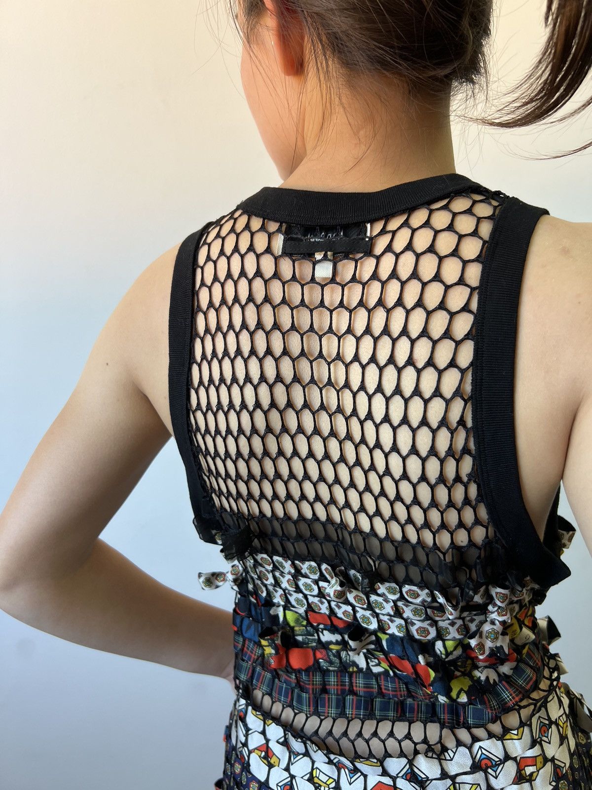 Jean Paul Gaultier Jean Paul Gaultier mesh geometric psychedelic print dress Size M / US 6-8 / IT 42-44 - 3 Thumbnail