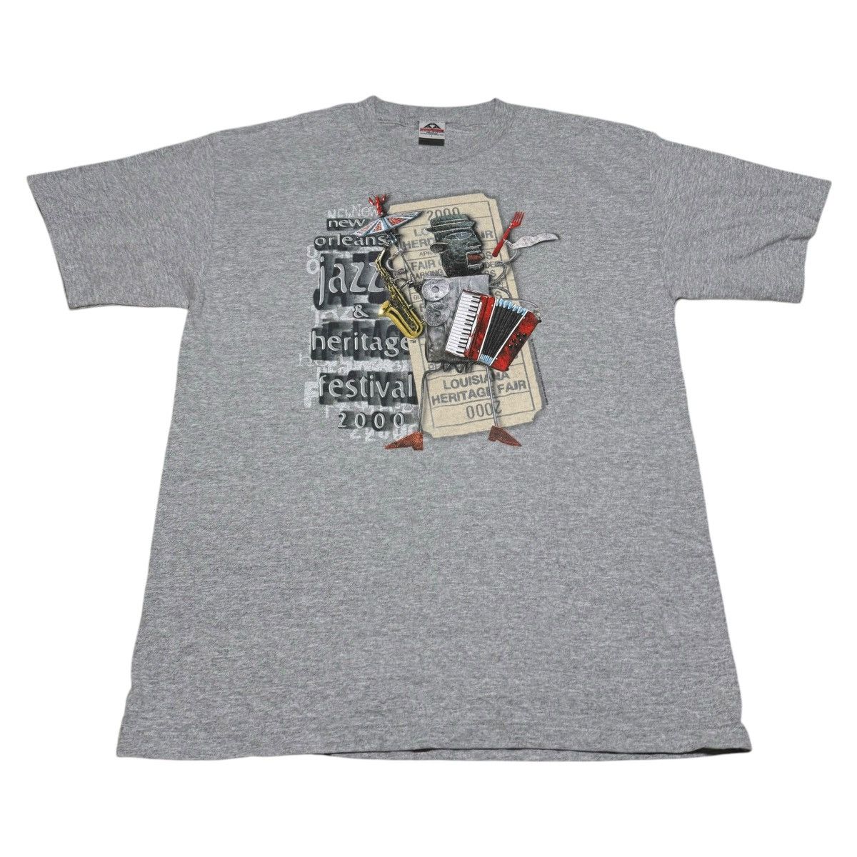 AAA × Vintage Vintage New Orleans Jazz Heritage Festival Shirt Adult Large Size US L / EU 52-54 / 3 - 1 Thumbnail