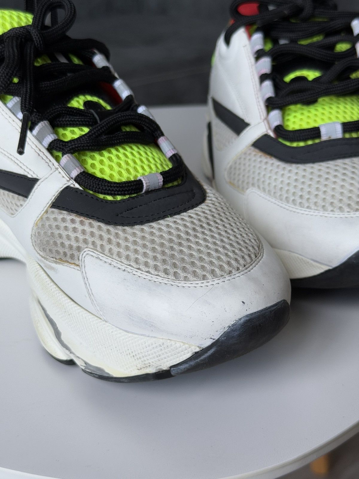 Dior DIOR B22 Sneaker Multicolor Neon Yellow Ref Size US 9 / EU 42 - 14 Thumbnail