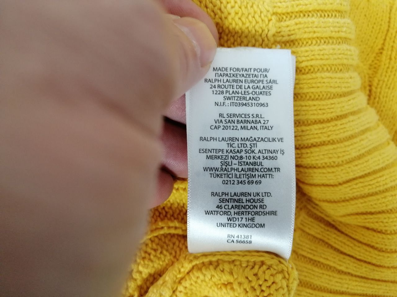 Polo Ralph Lauren Polo Ralph Lauren Men's Yellow Cable-Knit Sweater Size L Size US L / EU 52-54 / 3 - 8 Thumbnail