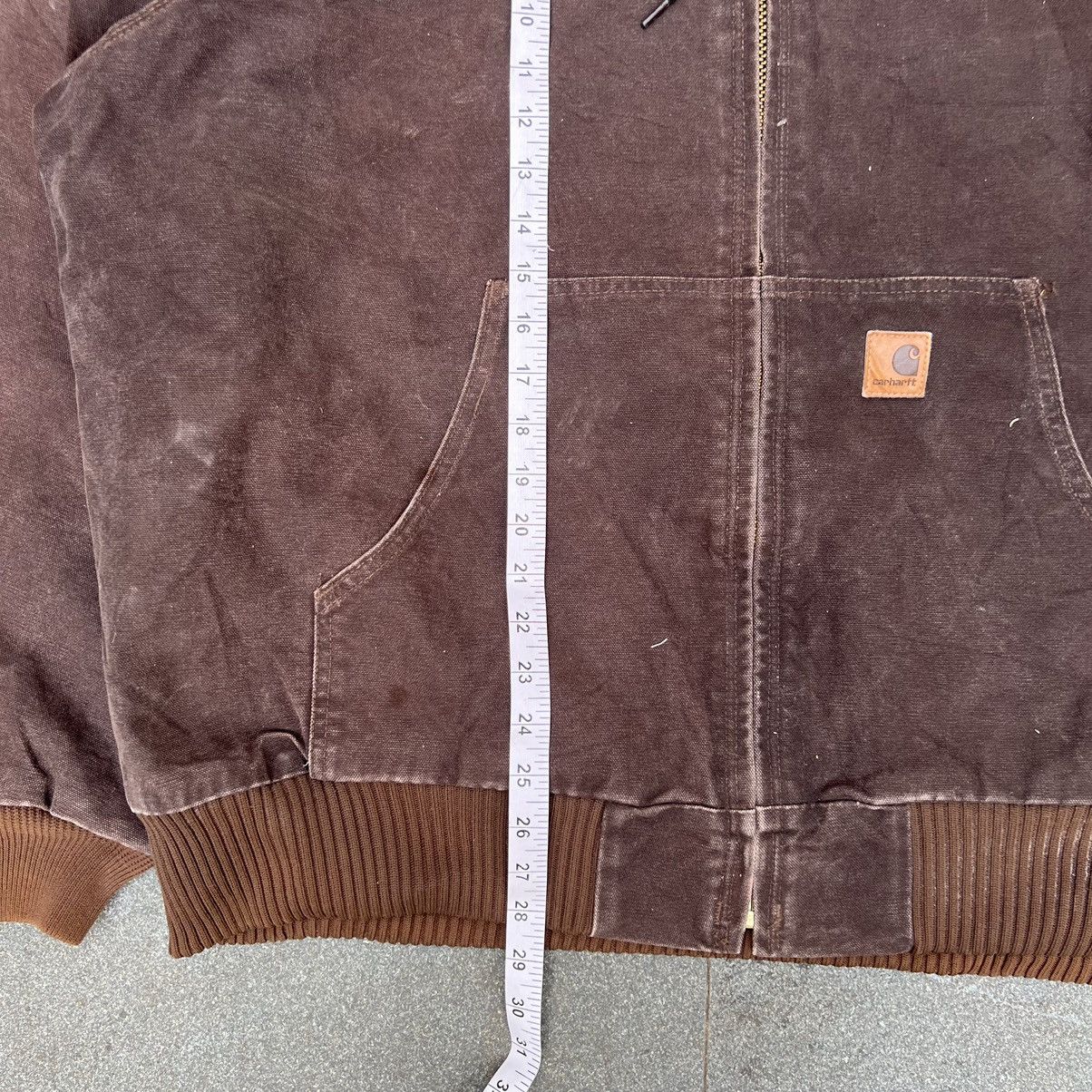 Carhartt × Vintage Vintage Carhartt Active Jacket Dark Brown J130DKB Size US XL / EU 56 / 4 - 6 Thumbnail