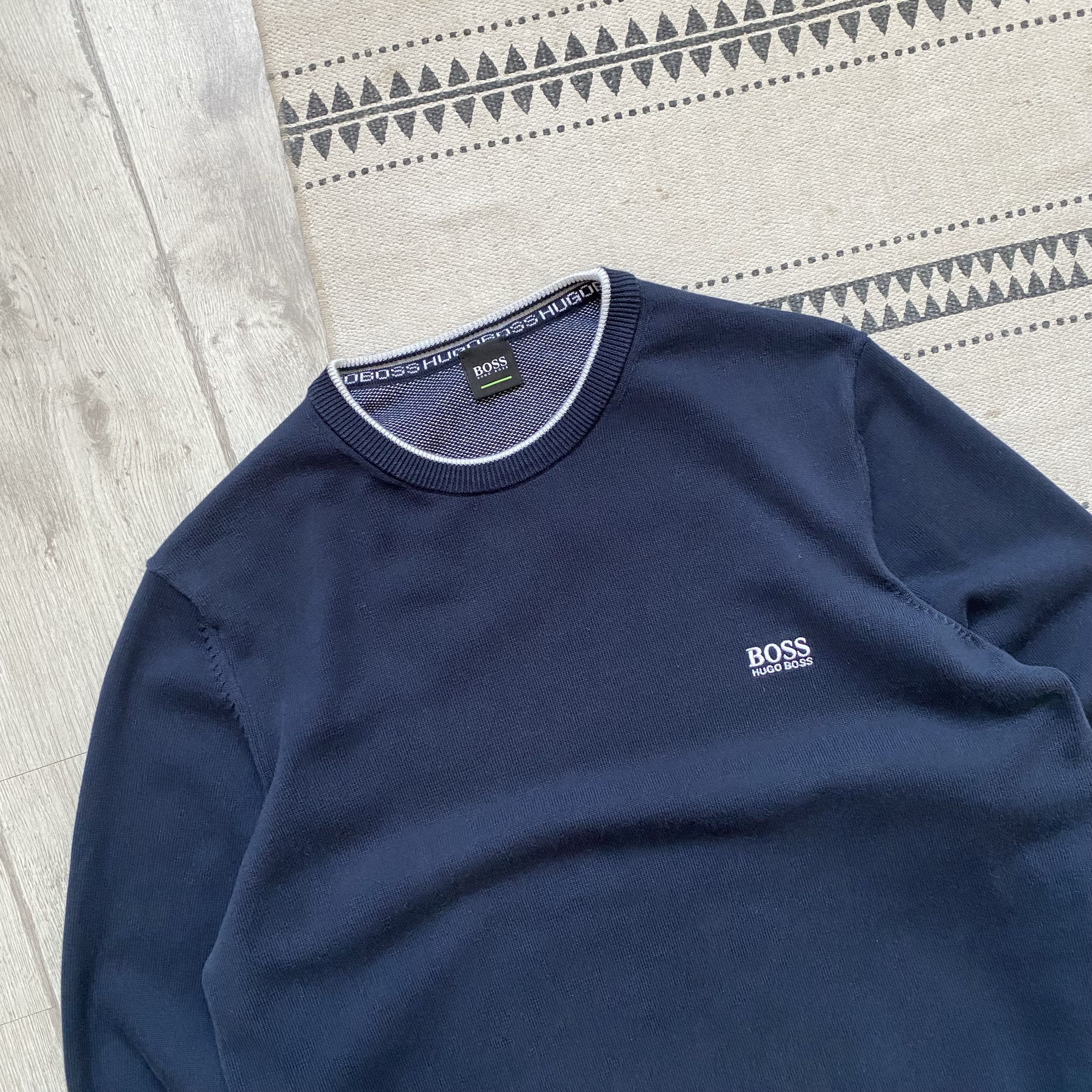 Hugo Boss 👔 Hugo Boss Classic sweater light mini logo oldmoney Size US M / EU 48-50 / 2 - 2 Thumbnail