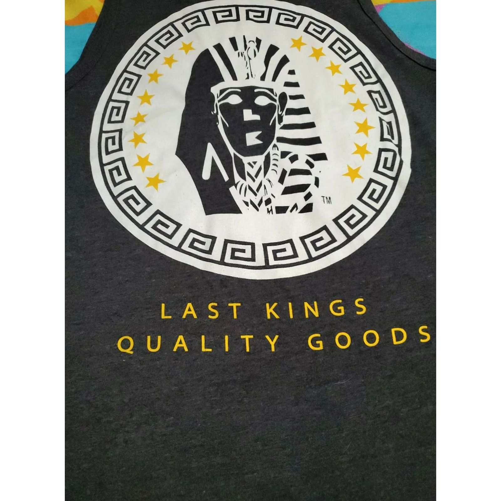 Last Kings VINTAGE Last Kings Tank Top Shirt Heathered Gray SZ M Made in the USA Men USA Graphic King Tut Tank Top Shirt Medium Gray Mens Size US M / EU 48-50 / 2 - 7 Thumbnail