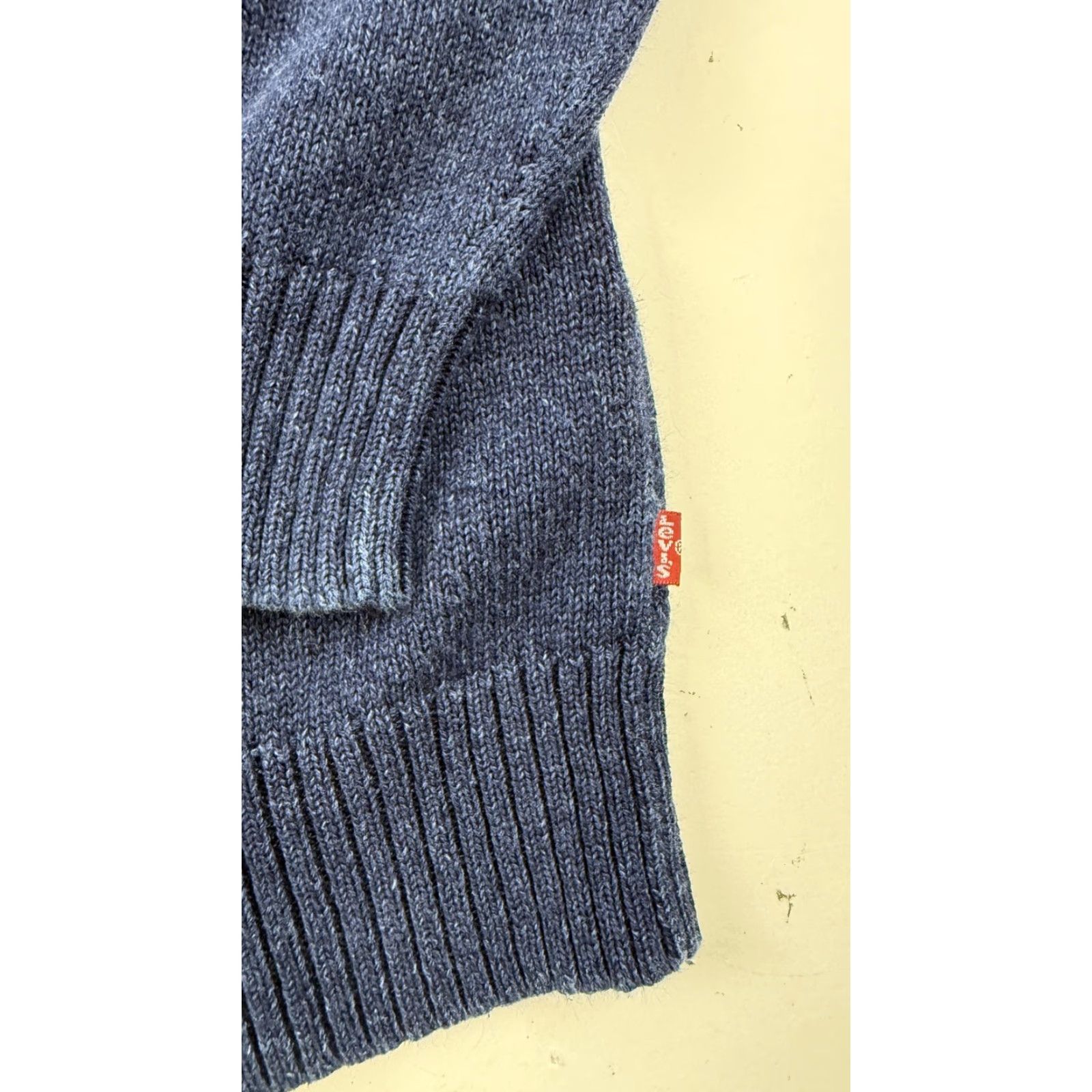 Levi's Levi's Sweater Mens L Blue 100% Cotton Crewneck Raglan Knit Pullover Shirt Size US L / EU 52-54 / 3 - 3 Thumbnail