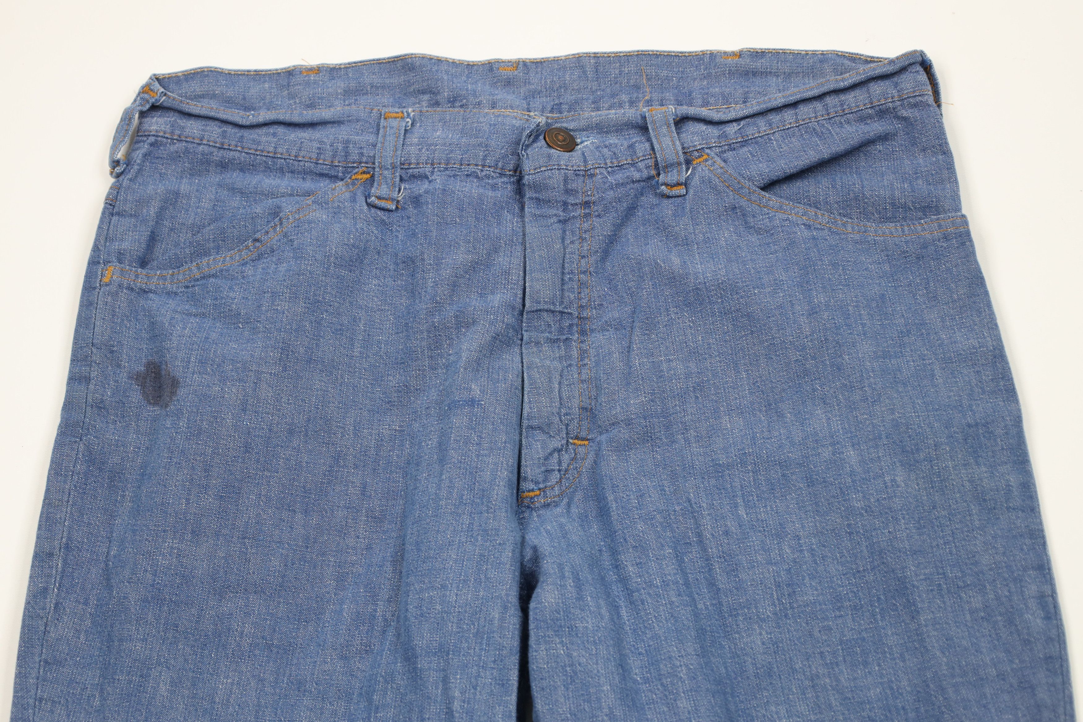 Vintage Vintage 70s Streetwear Flared Bell Bottoms Jeans Blue USA Size US 32 / EU 48 - 2 Thumbnail