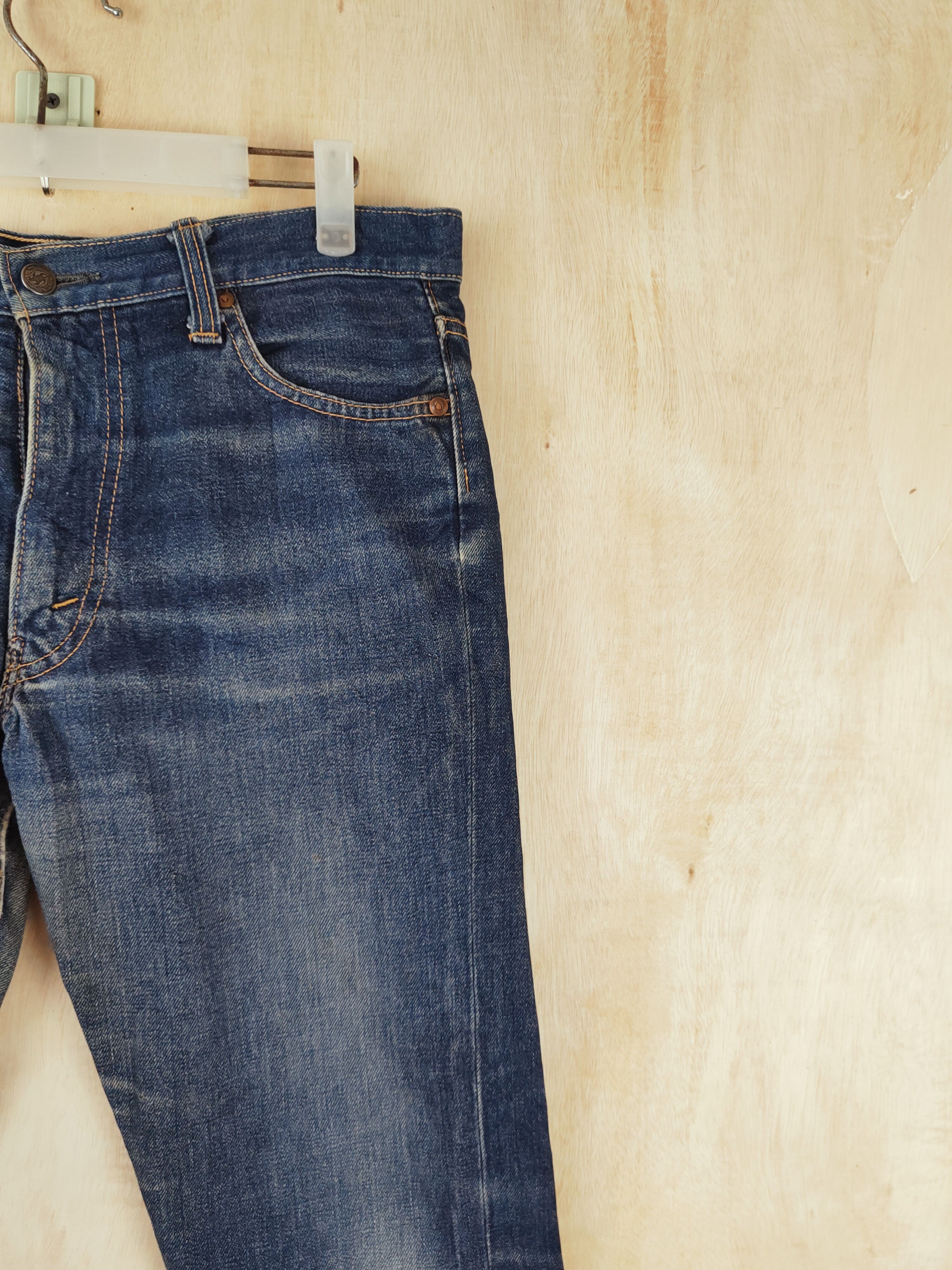 Vintage Bobson vintage Dark Blue Distressed Ripped Jeans #S2675 Size US 33 - 5 Thumbnail
