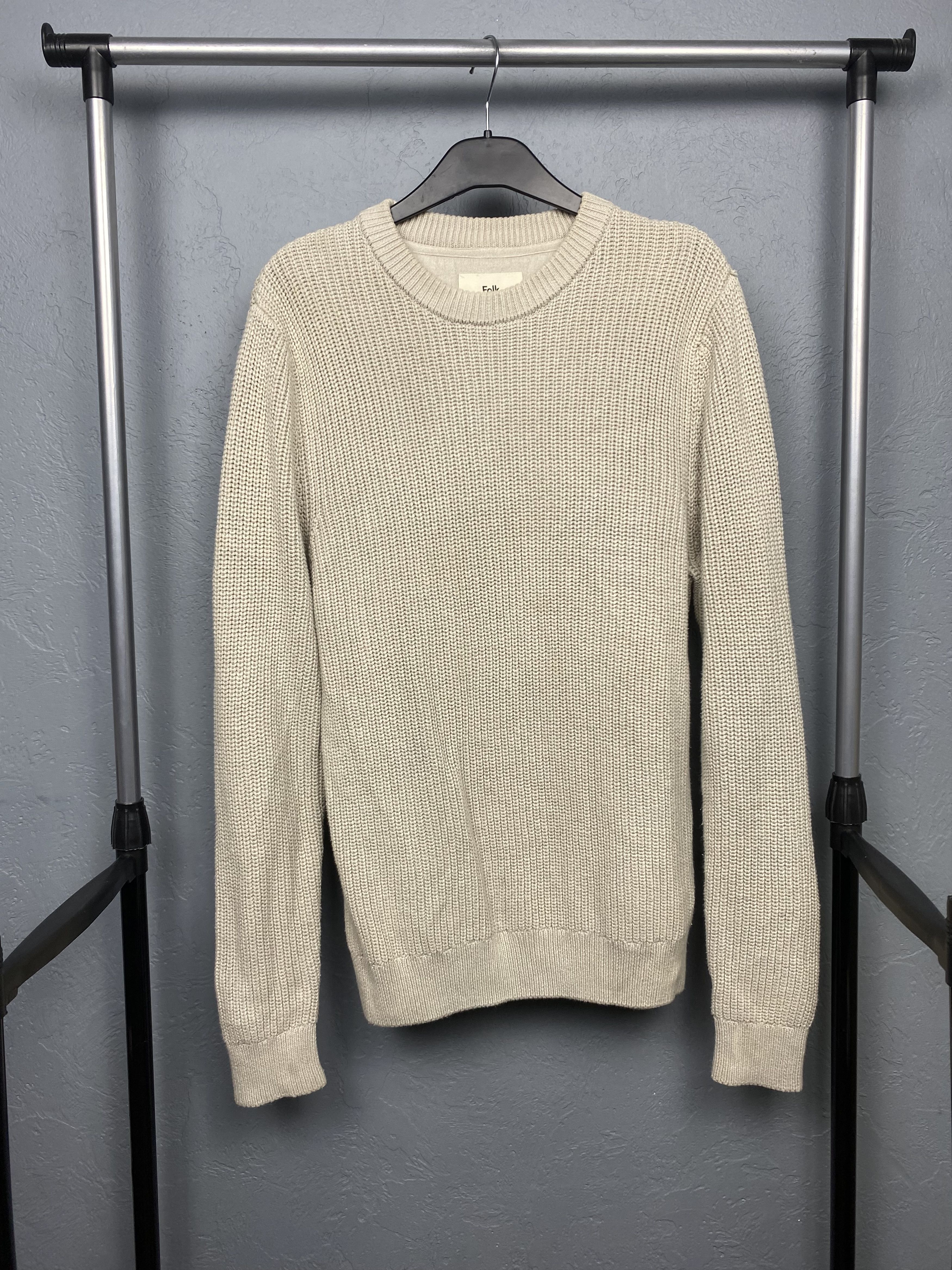 Folk × Vintage Folk Vintage Mens Crew Neck Knit Sweater Size US L / EU 52-54 / 3 - 1 Thumbnail