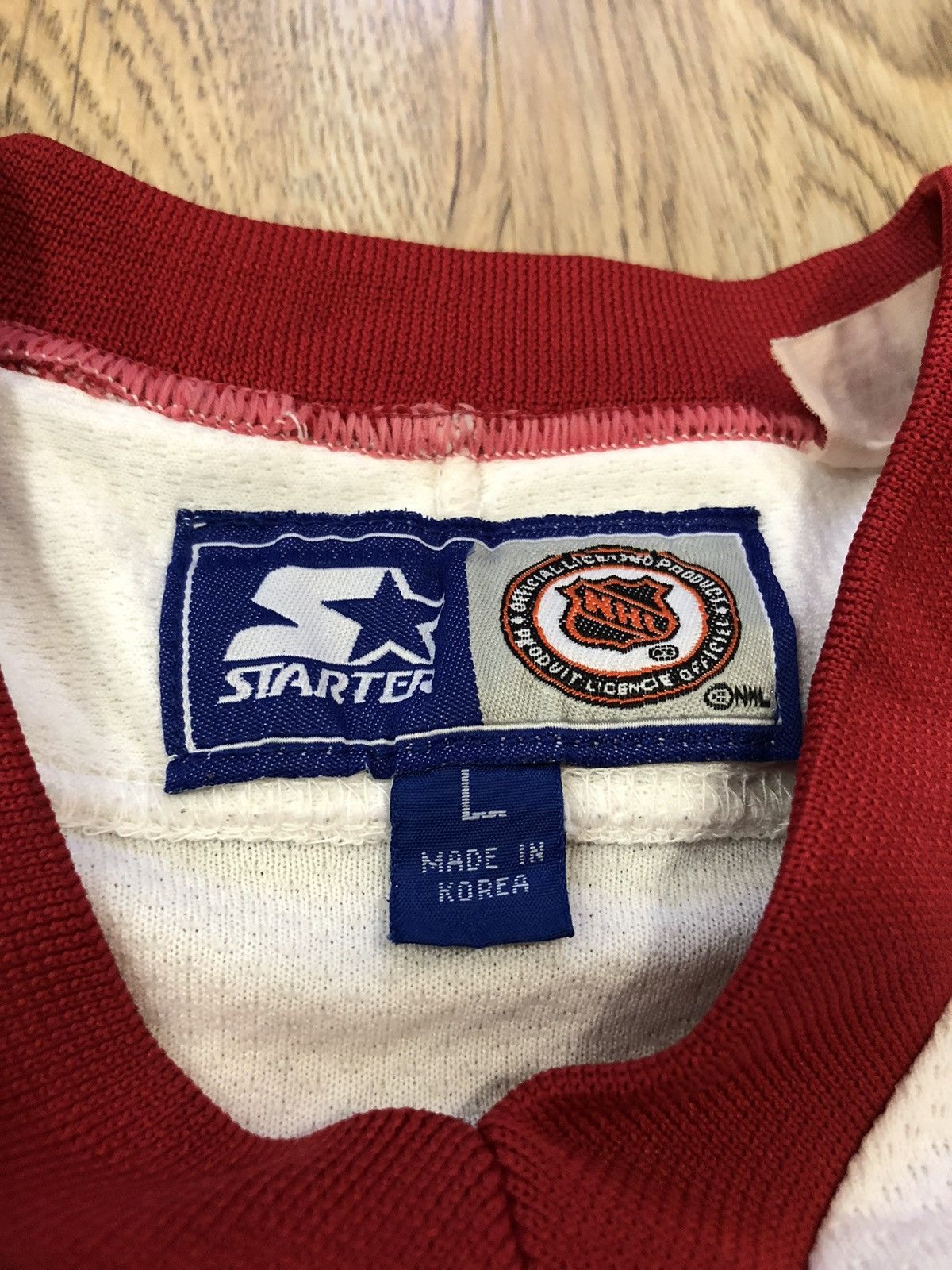 Starter × Vintage Vintage 90’s Starter Detroit Red Wing Tupac Shakur jersey Size US L / EU 52-54 / 3 - 13 Thumbnail
