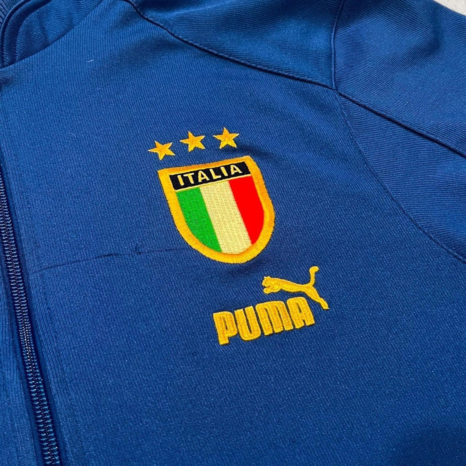 Puma Puma x Italy Flag 2004 Blue 1/4 Zip Soccer Training Jacket Size US M / EU 48-50 / 2 - 7 Thumbnail