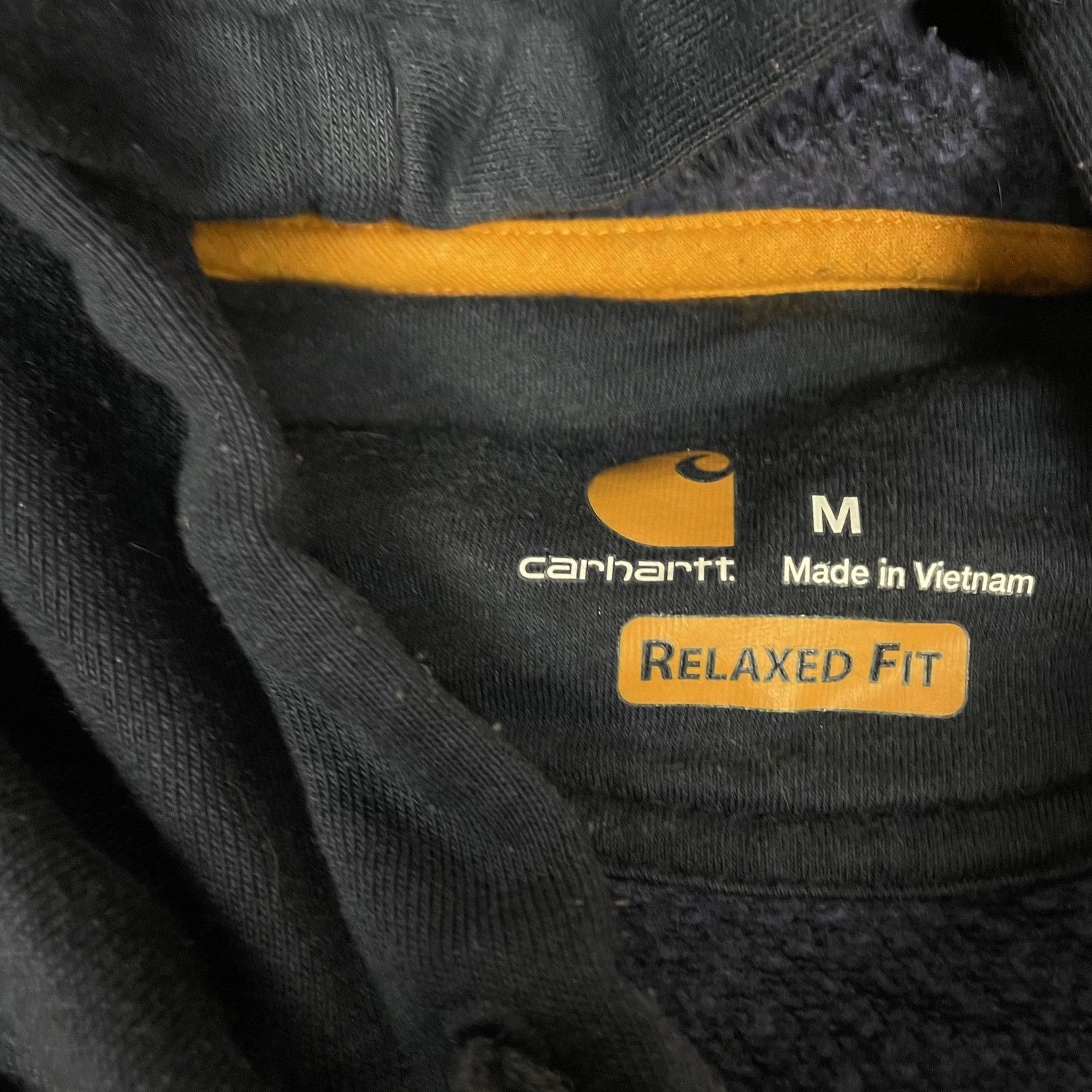 Carhartt Carhartt Force Delmont Signature Men's Navy Cotton Hoodie M Size US M / EU 48-50 / 2 - 7 Thumbnail