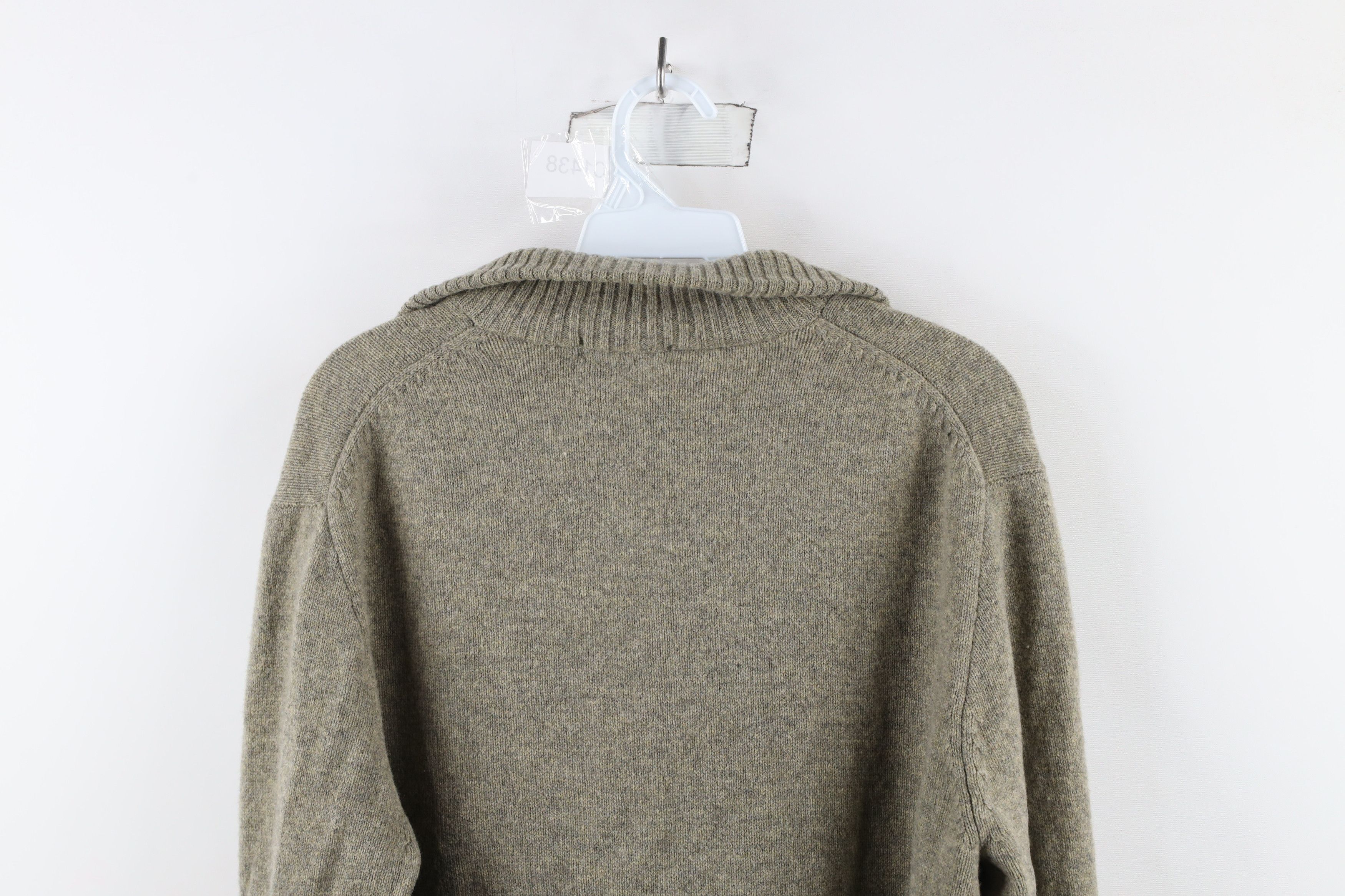 J.Crew × Vintage Vintage J Crew Lambswool Half Zip Pullover Sweater Beige Size US M / EU 48-50 / 2 - 6 Thumbnail