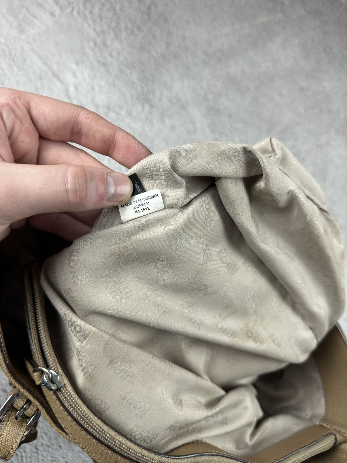 Michael Kors Michael Kors Woman’s Shoulder Bag Tote Beige Old Money Size ONE SIZE - 12 Thumbnail