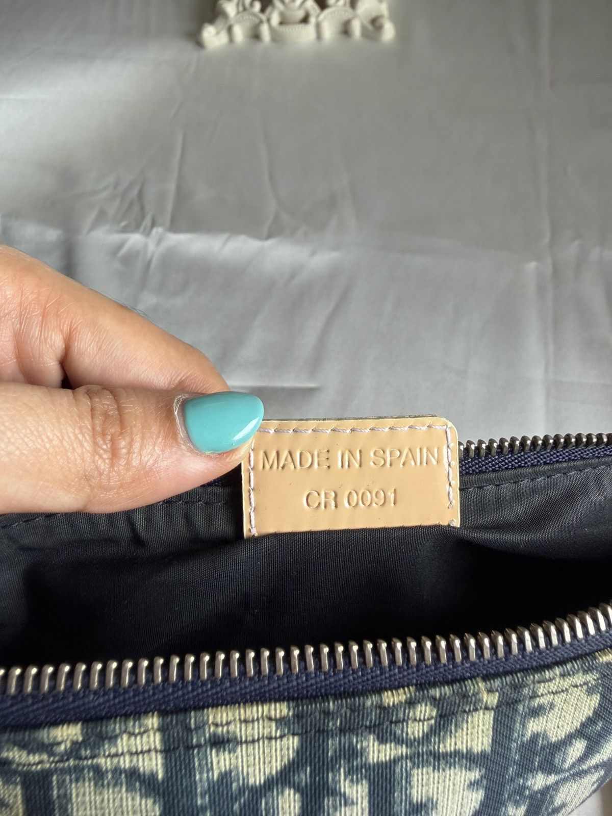 Dior CHRISTIAN DIOR John Galliano Saddle Mini Blue Coated Canvas Size ONE SIZE - 19 Thumbnail