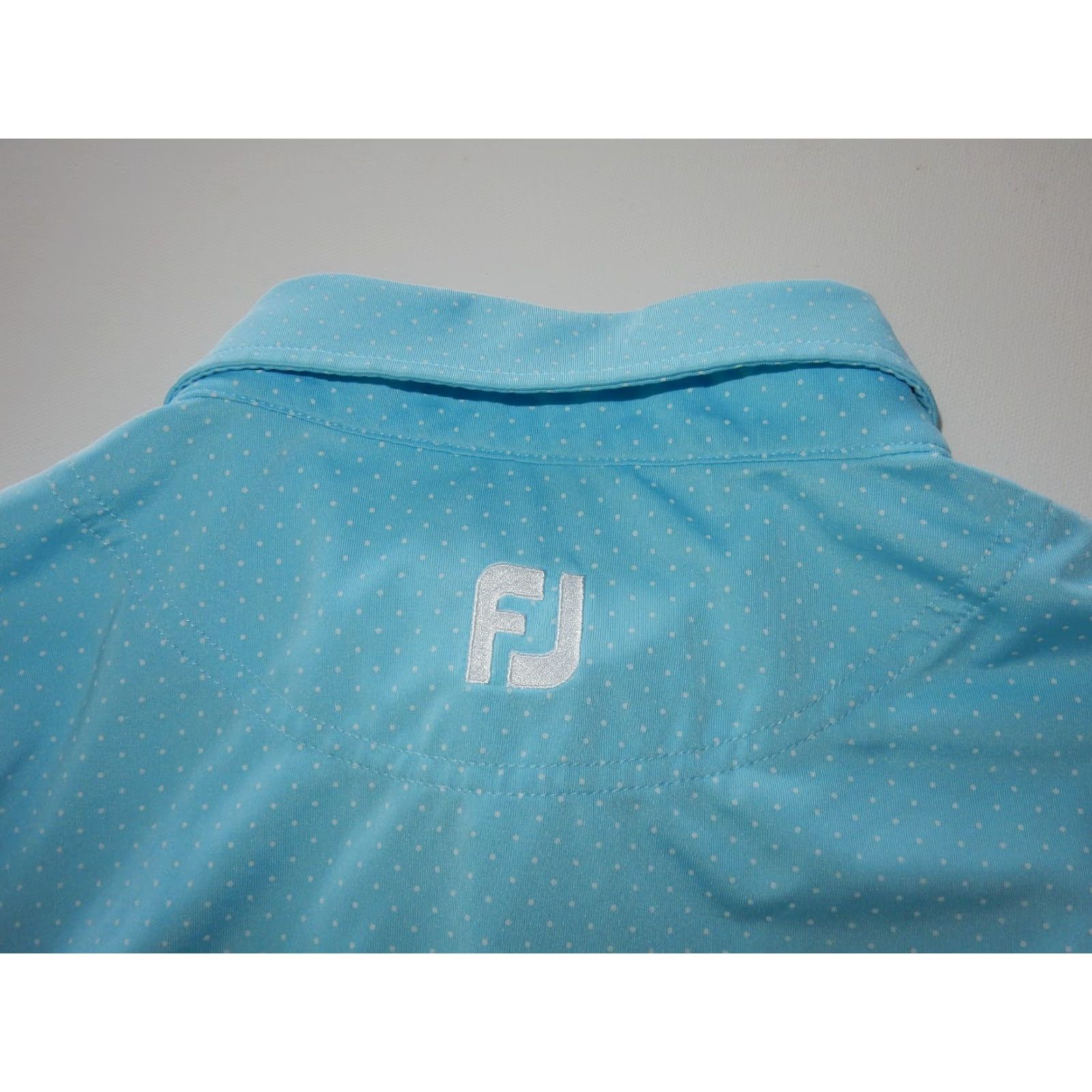 Footjoy FootJoy Polo Shirt Men L Blue Short Sleeve Polka Dot Polyester Shirt Polo#IDK Size US L / EU 52-54 / 3 - 5 Thumbnail