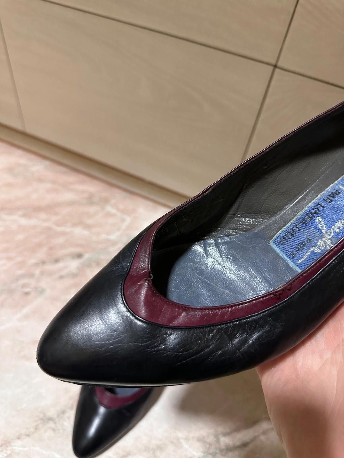 Thierry Mugler Thierry Mugler Vintage 80s Womens Leather Heels Shoes 39.5 Size US 9.5 / IT 39.5 - 12 Thumbnail