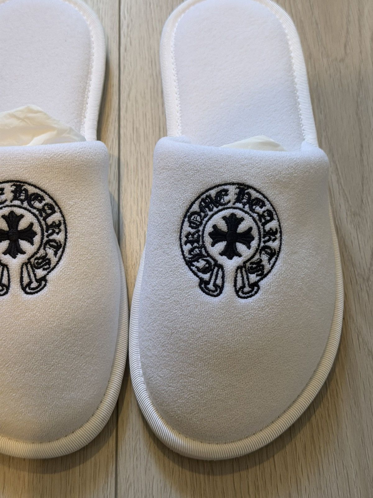 Chrome Hearts Chrome Hearts White Hotel Slippers Size US 10 / EU 43 - 6 Thumbnail