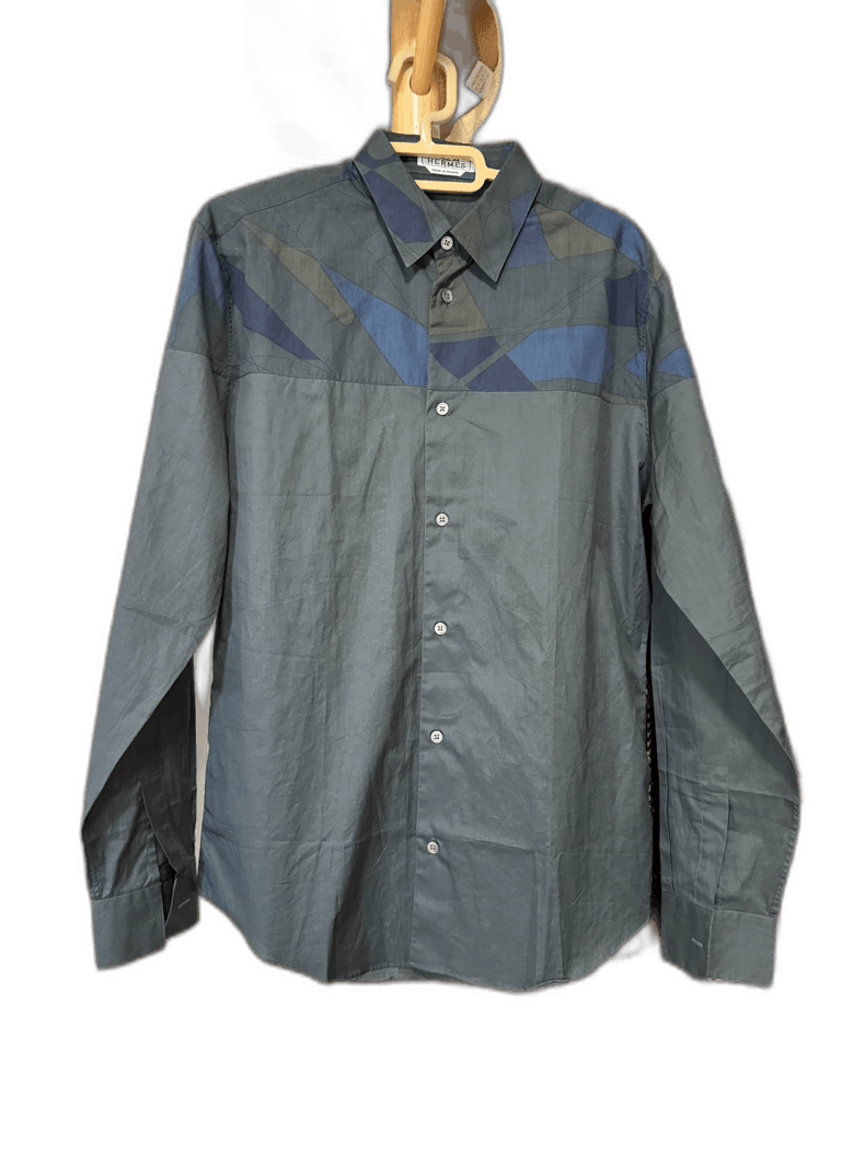 Hermes Hermes Shirt in Unique Colorway, Size 40 Size US L / EU 52-54 / 3 - 1 Thumbnail
