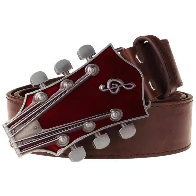 VIBE Dark Vintage Belt Riveted Belts Menswear Accessories Size ONE SIZE - 6 Thumbnail