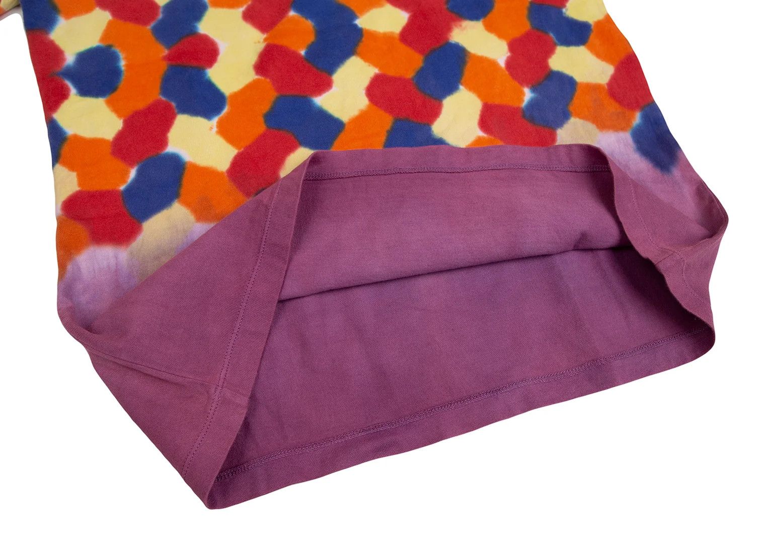 Issey Miyake Multi Watercolor Print T-Shirt in Purple, Size L Size US L / EU 52-54 / 3 - 7 Thumbnail