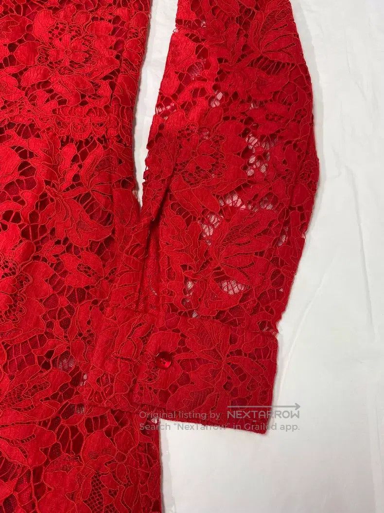 Valentino Valentino Red lace dress Size XS / US 0-2 / IT 36-38 - 5 Thumbnail