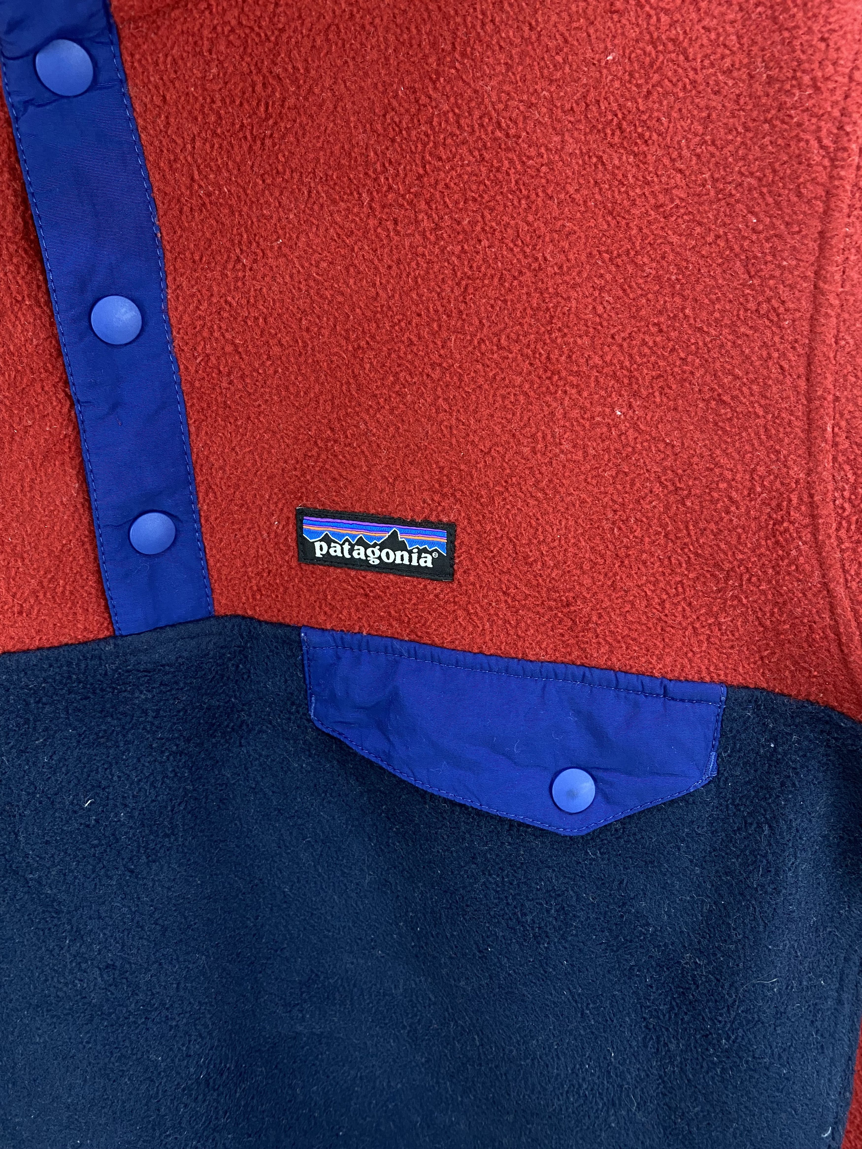 Patagonia Vintage Patagonia Synchilla Hoodie Jacket Two Tone Size US S / EU 44-46 / 1 - 2 Thumbnail