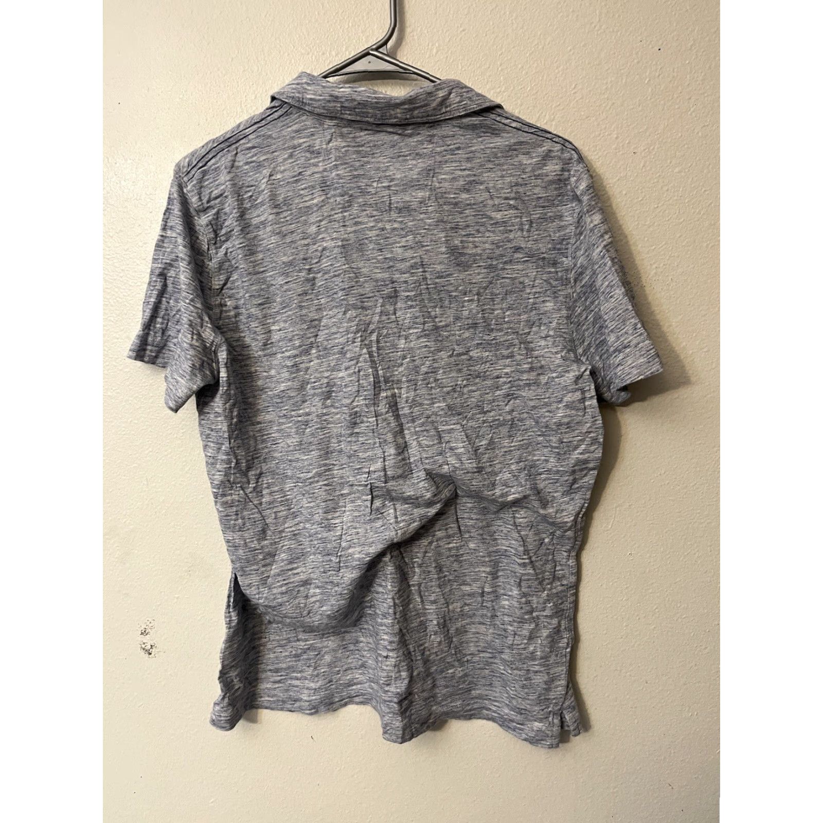 Banana Republic Banana Republic Polo Shirt Men Medium Blue Cotton Knit Short Sleeve Collared Button Vintage No Size US L / EU 52-54 / 3 - 3 Thumbnail