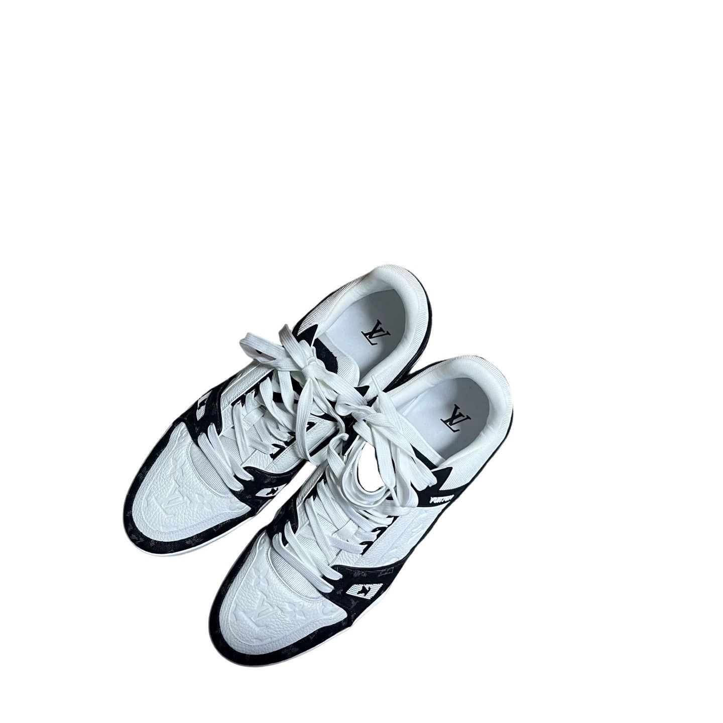 Louis Vuitton Louis Vuitton Monogram Embossed Panda Sneakers 13 Size US 13 / EU 46 - 1 Thumbnail