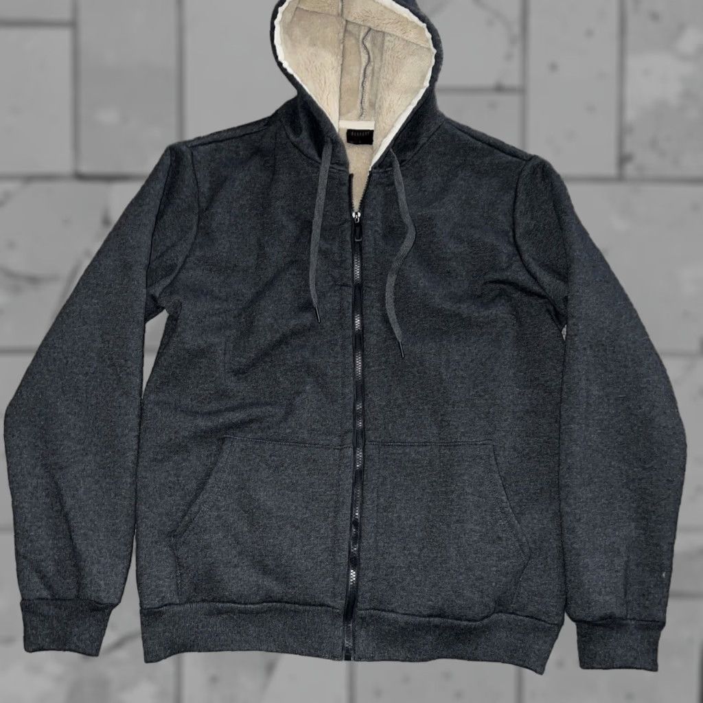 Vintage VINTAGE Ocnoant Gray Fleece Hoodie Men’s Full Zip Lined Size Large Size US L / EU 52-54 / 3 - 1 Thumbnail