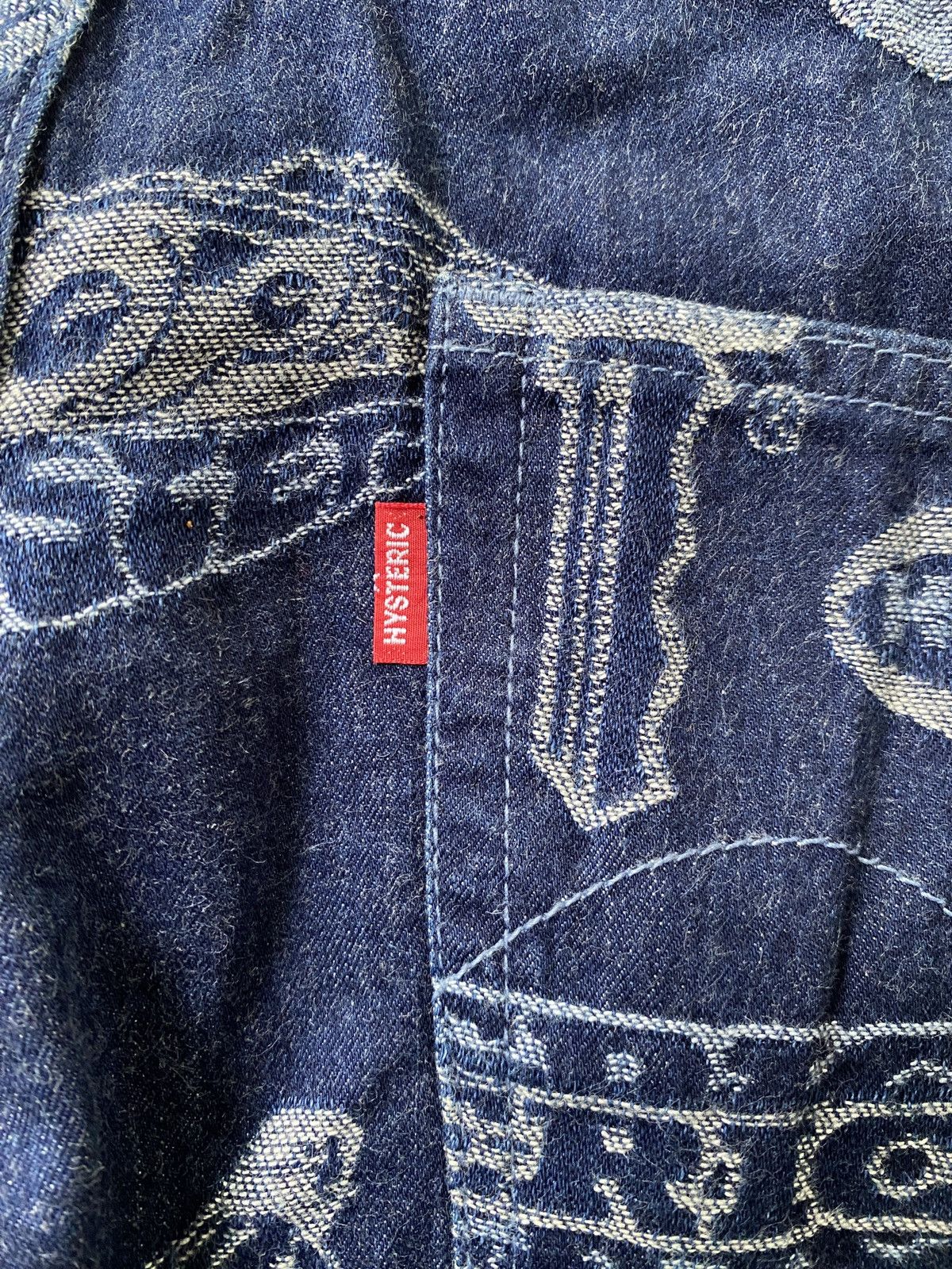 If Six Was Nine Hysteric glamour vixen girl logos denim pants Size 30" / US 8 / IT 44 - 6 Thumbnail