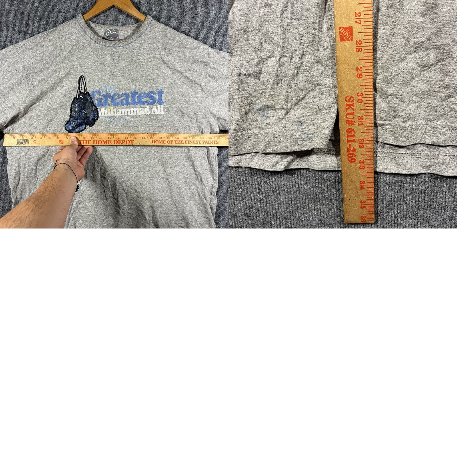 Fubu VINTAGE FUBU Shirt 2XL Gray Long Sleeve Muhammad Ali 90s Fat Albert Cotton Embroidered Logo Men Size US XXL / EU 58 / 5 - 8 Thumbnail