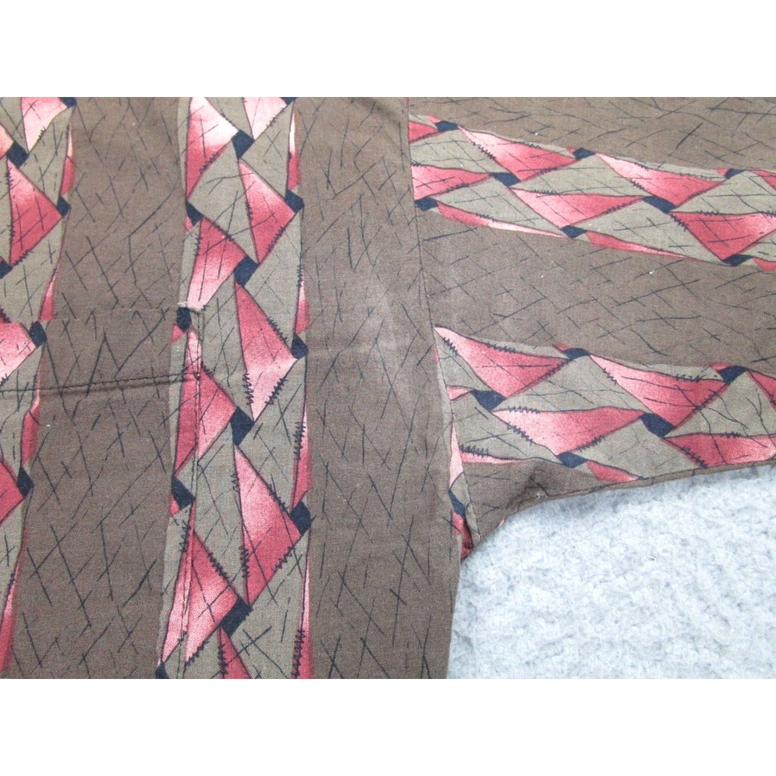 Vintage VINTAGE Triumph California Shirt Mens M Brown Red Argyle Diamond Rockabilly 90s Size US M / EU 48-50 / 2 - 3 Thumbnail