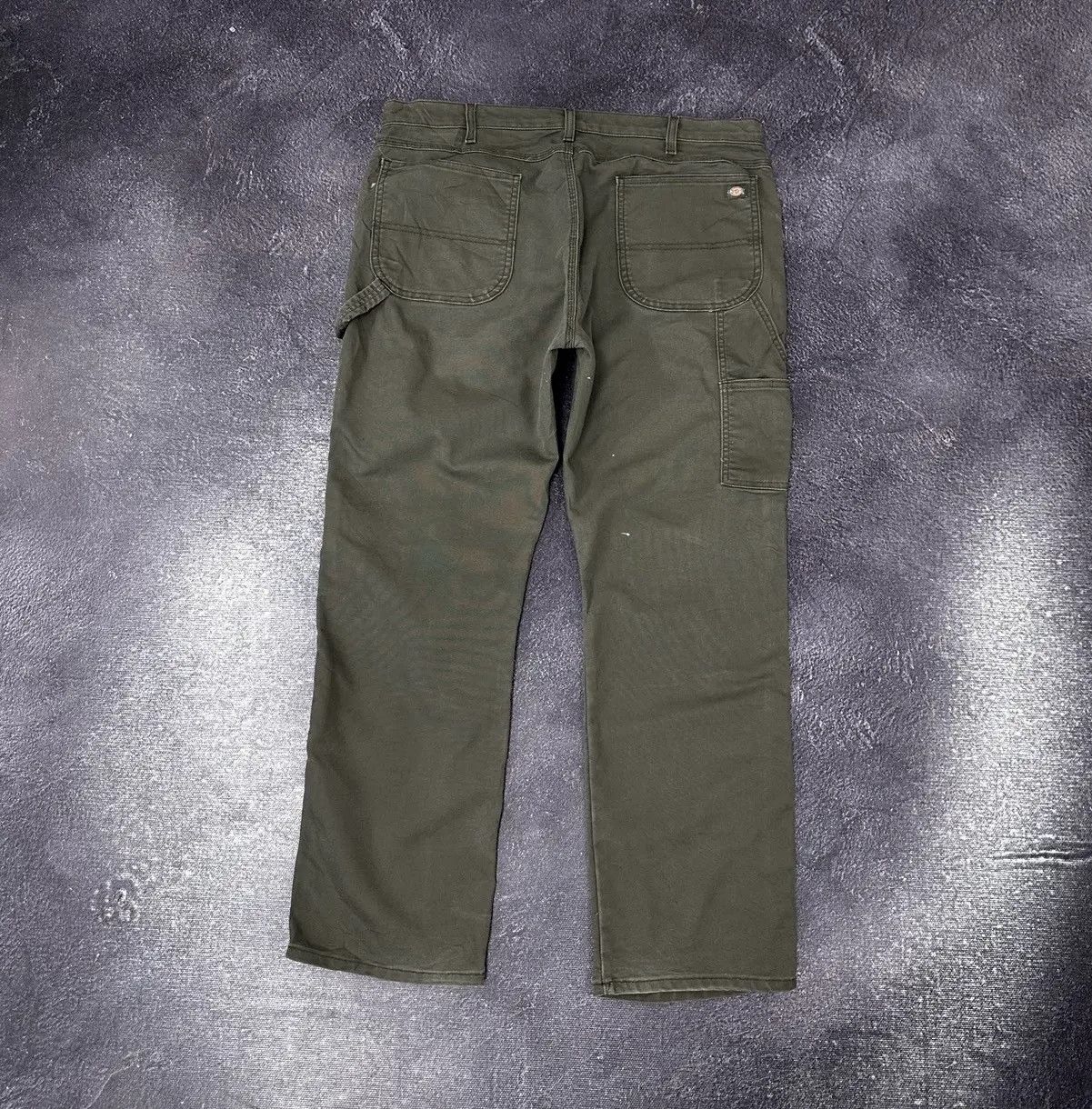 Dickies × Vintage Vintage Dickies USA Olive Work Hype Carpenter Pants Size US 40 / EU 56 - 1 Thumbnail