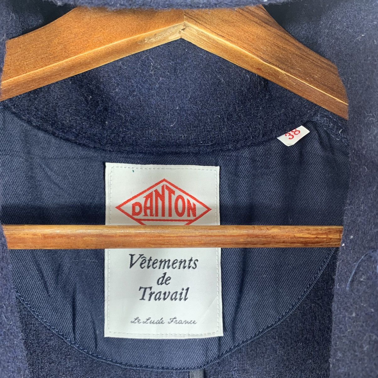 Danton × Japanese Brand × Vintage Vintage Danton Vetements de Travail Wool Heavy Coat Size US XXS / EU 40 - 5 Thumbnail
