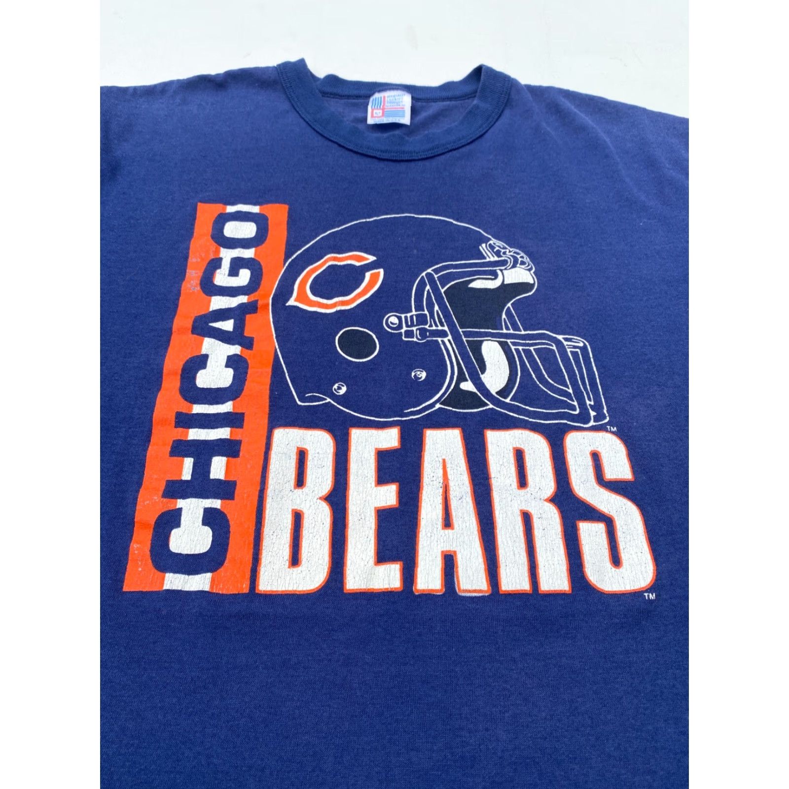 Vintage VINTAGE Chicago Bears T-Shirt Mens XLT Blue 1975 70s Graphic Print by Garan Inc. USA Size US XL / EU 56 / 4 - 3 Thumbnail