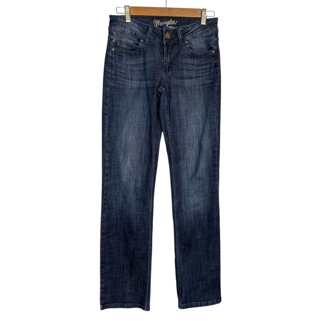 Wrangler Wrangler Jeans Women 3 Blue Western Rodeo Cowgirl Straight Size 28" / US 6 / IT 42 - 1 Thumbnail