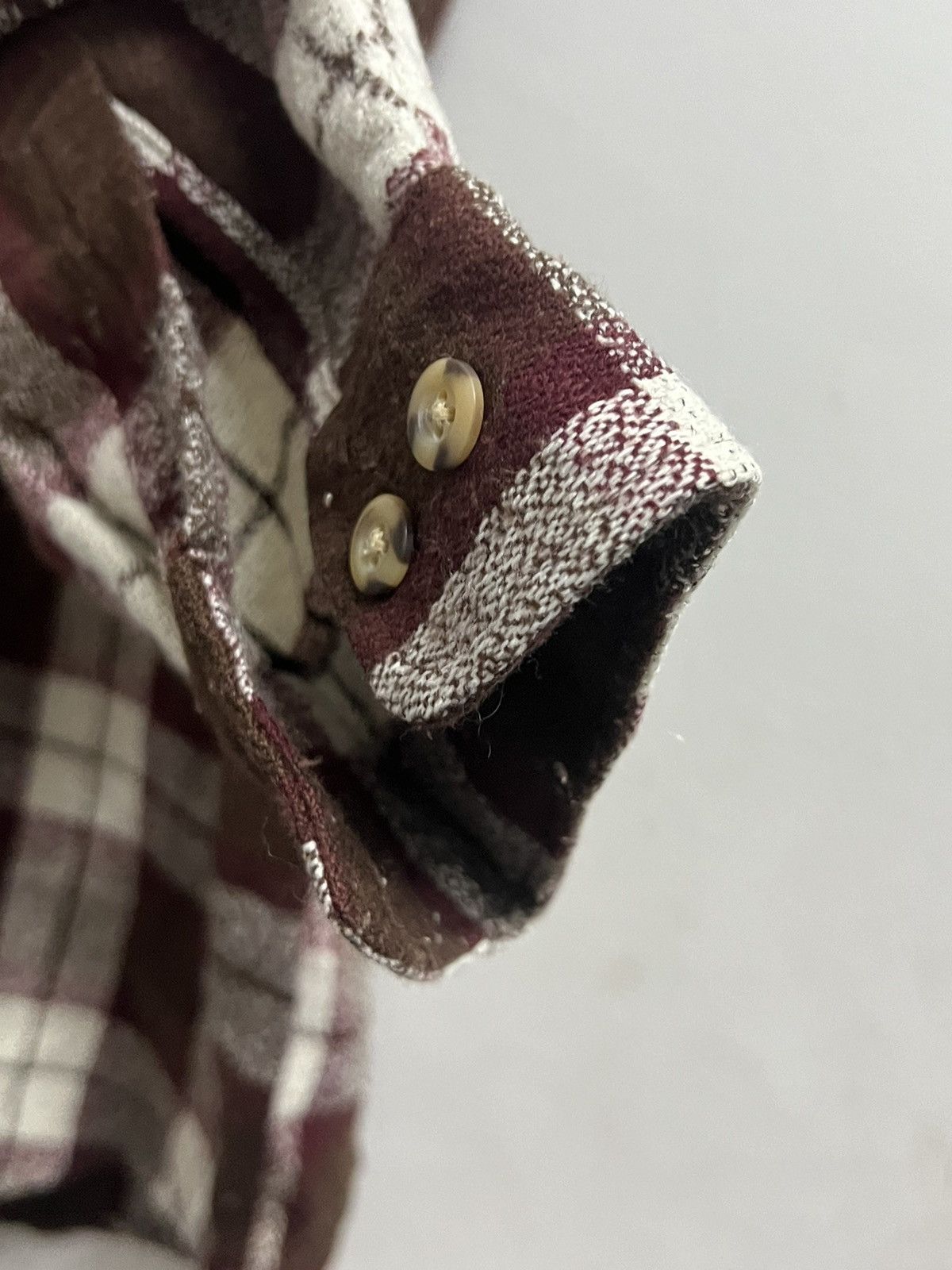 Rover mini flannel button up brown check