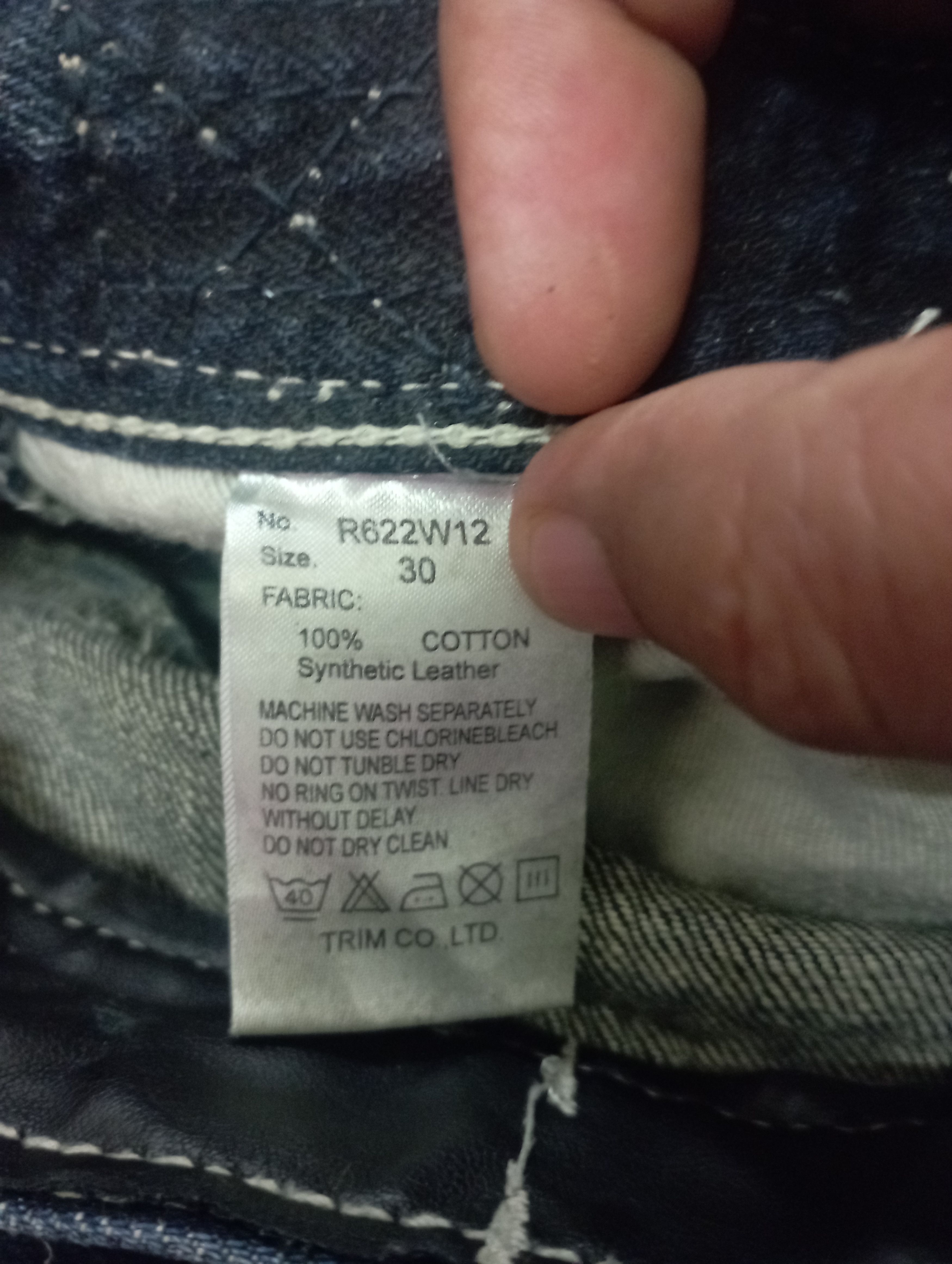 Tornado Mart Avantgarde Jeans + Leather Japanese Army Of Mo! Jeans Size US 30 / EU 46 - 22 Thumbnail