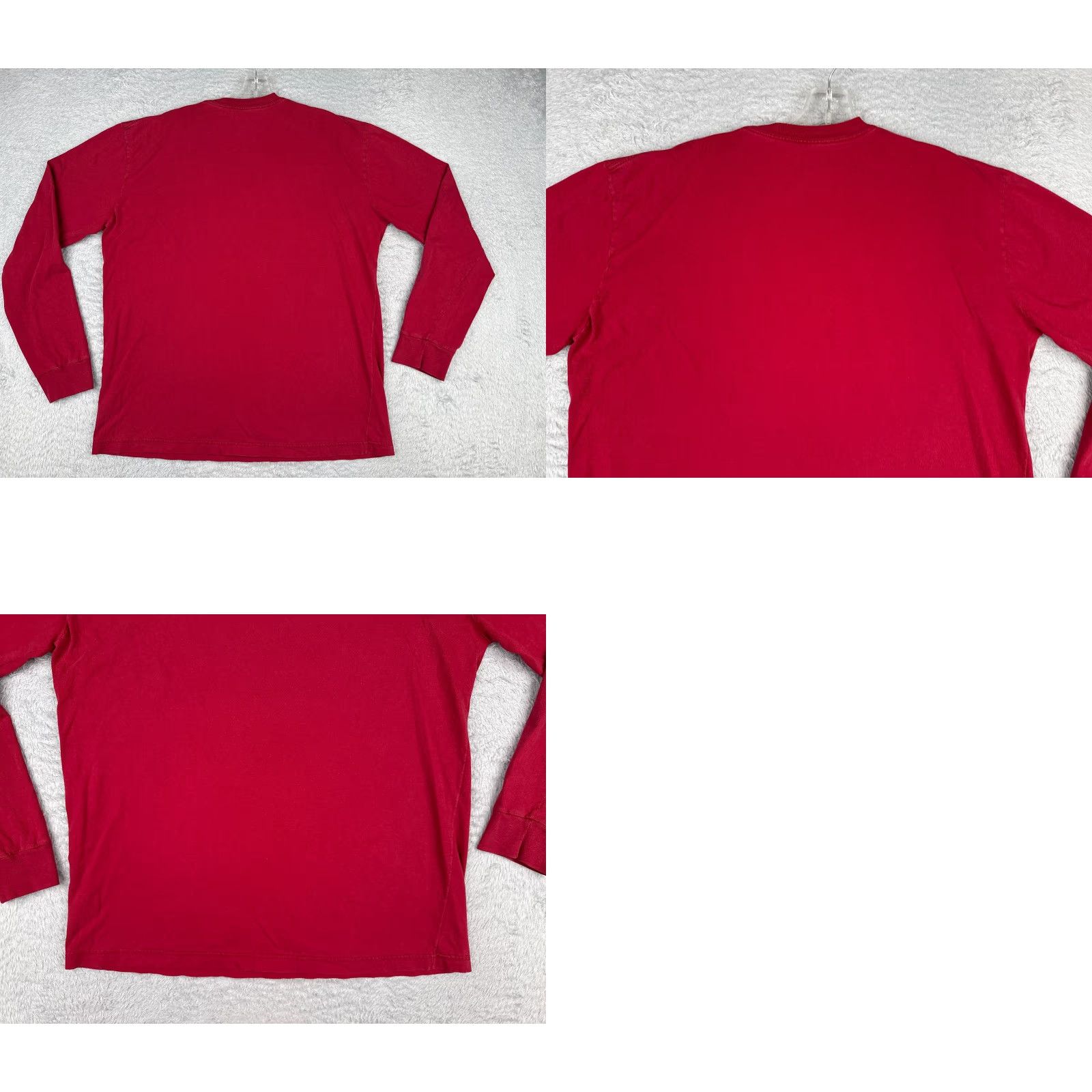 The North Face The North Face Shirt Men L Red Cotton Long Sleeve T-Shirt Logo All Seasons Regular Read Size US L / EU 52-54 / 3 - 9 Thumbnail