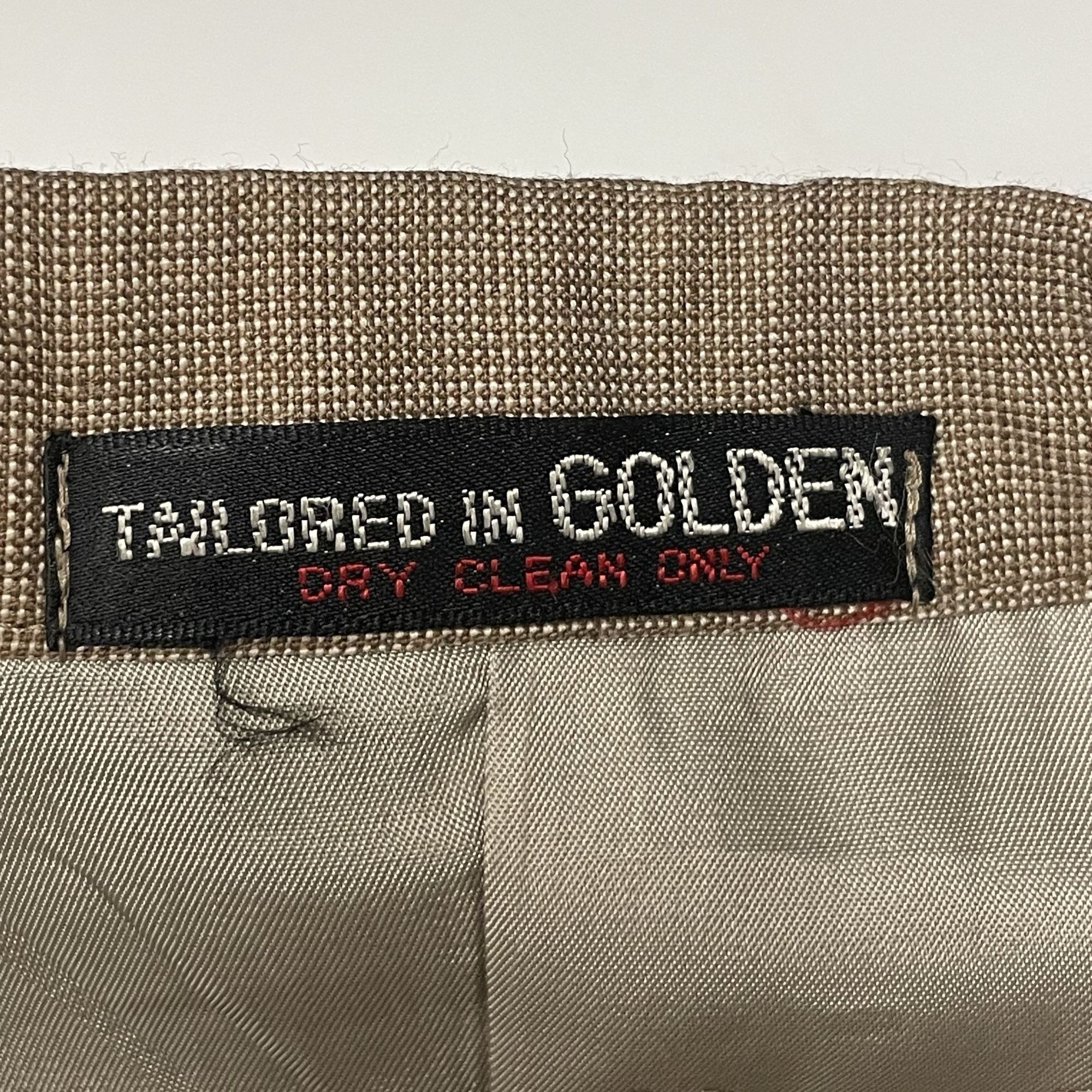 Other Vtg BESPOKE Brown Twill Sport Coat Hand Made Jacket Size 38L - 5 Thumbnail