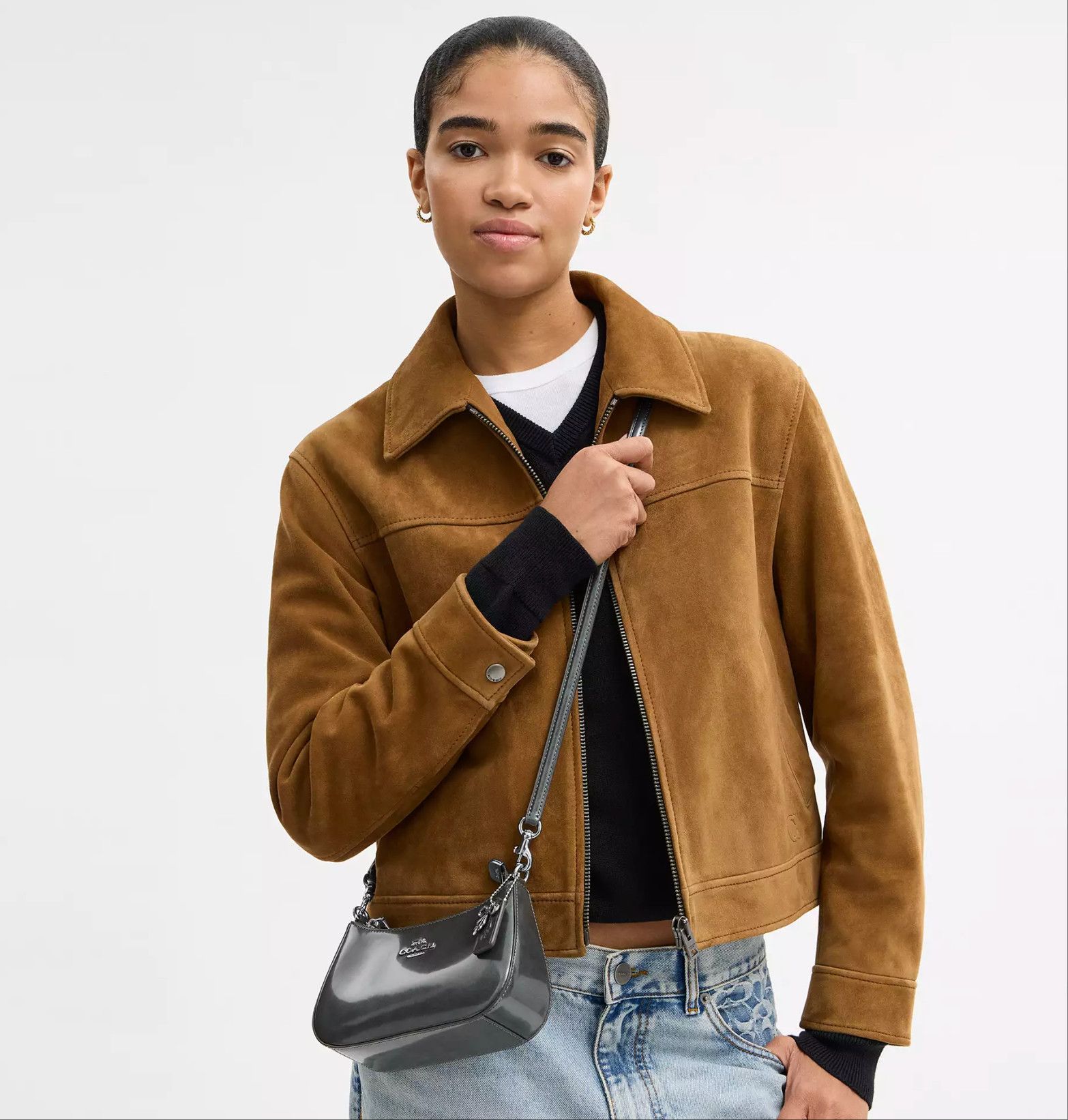 Coach Teri Mini Crossbody Bag CCE83 Metallic Gunmetal Size ONE SIZE - 13 Thumbnail