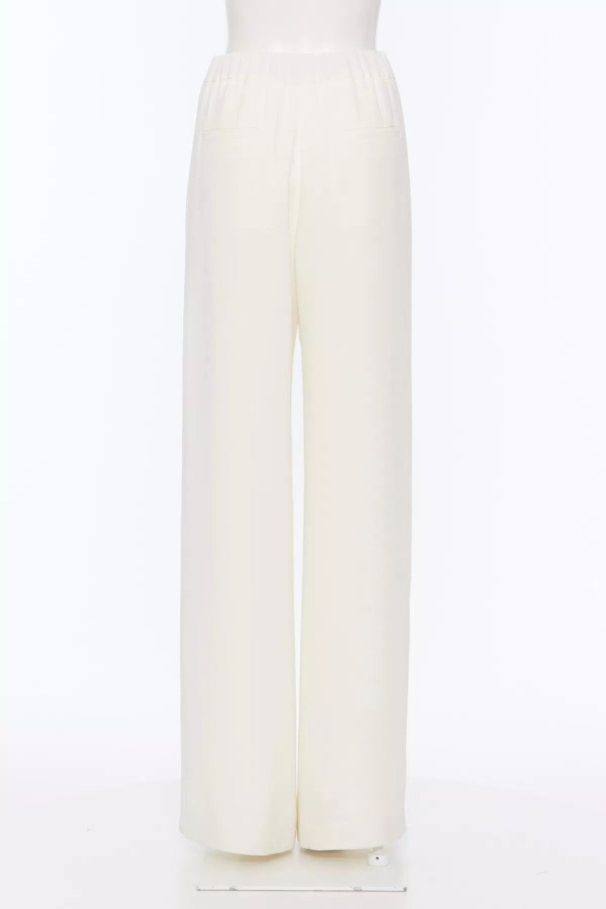 Valentino o1s1wg110426 Cady Couture Trousers in Ivory Size 27" / US 4 / IT 40 - 3 Thumbnail
