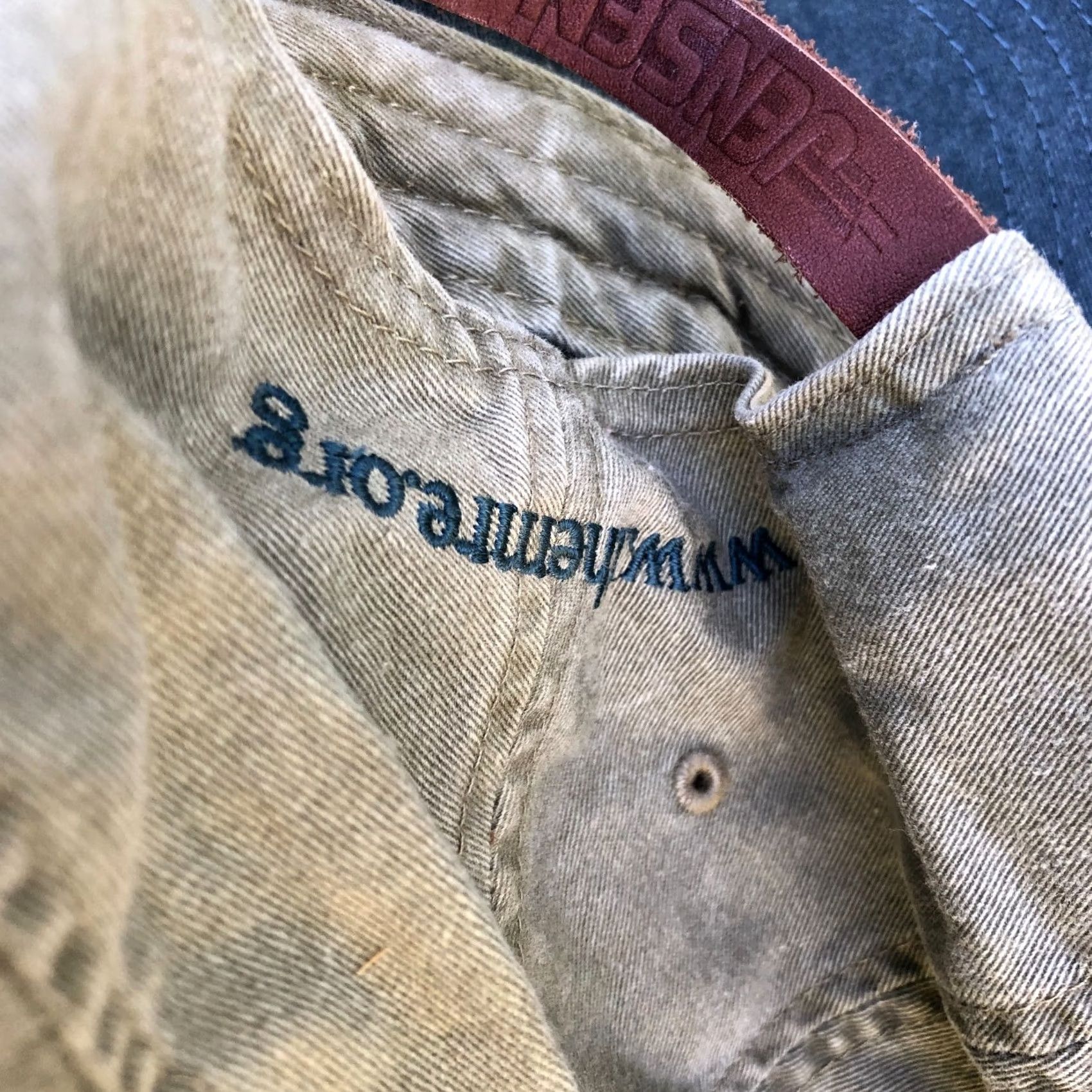 Vintage VINTAGE Jensen Headwear Maritime Republic of Eastport Hat Mens One Size Beige Baseball Cap Adjustable Cotton Cap Size ONE SIZE - 4 Thumbnail