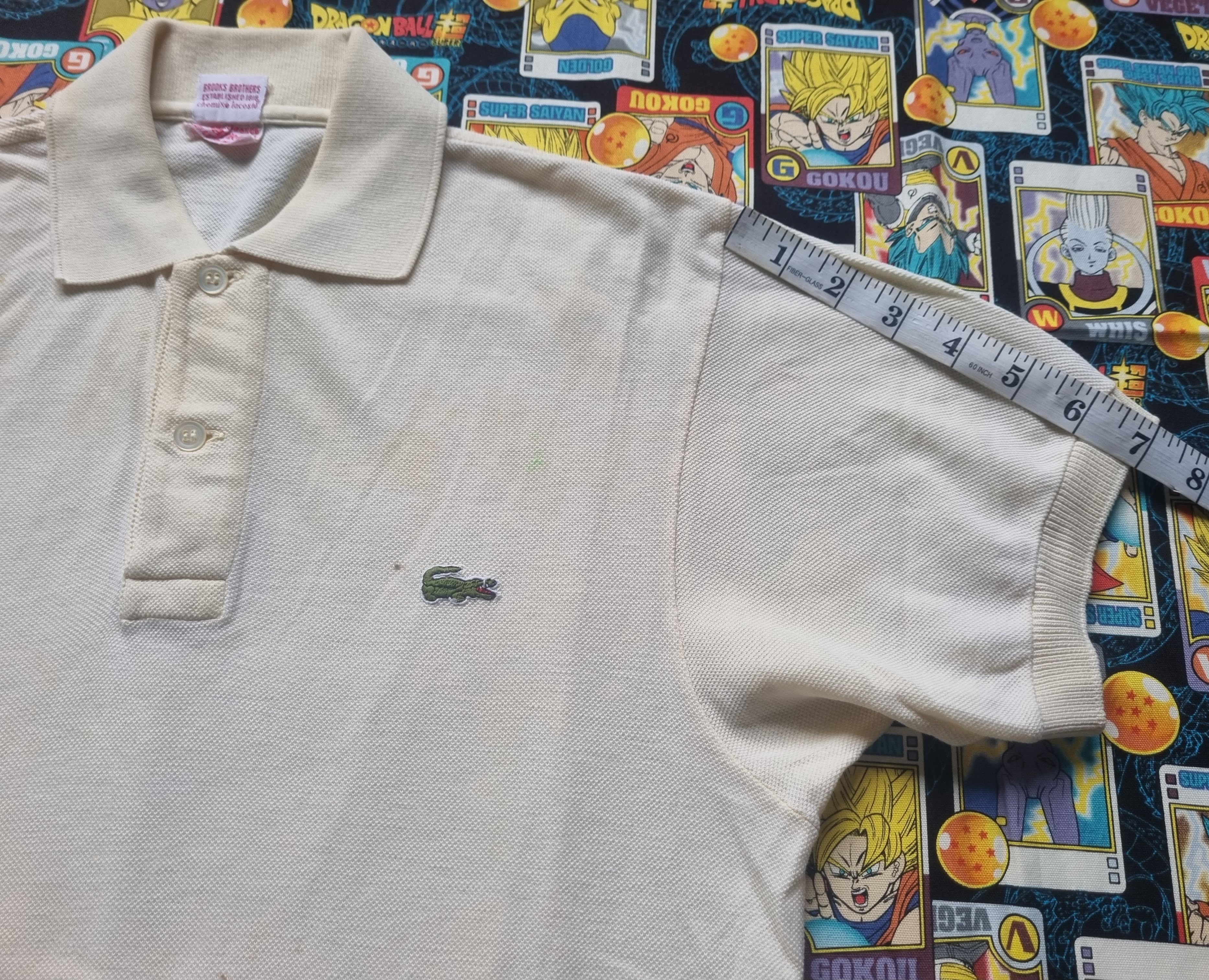 Lacoste Vintage Izod Lacoste Youth Beige Homme Polo Size US XS / EU 42 / 0 - 7 Thumbnail