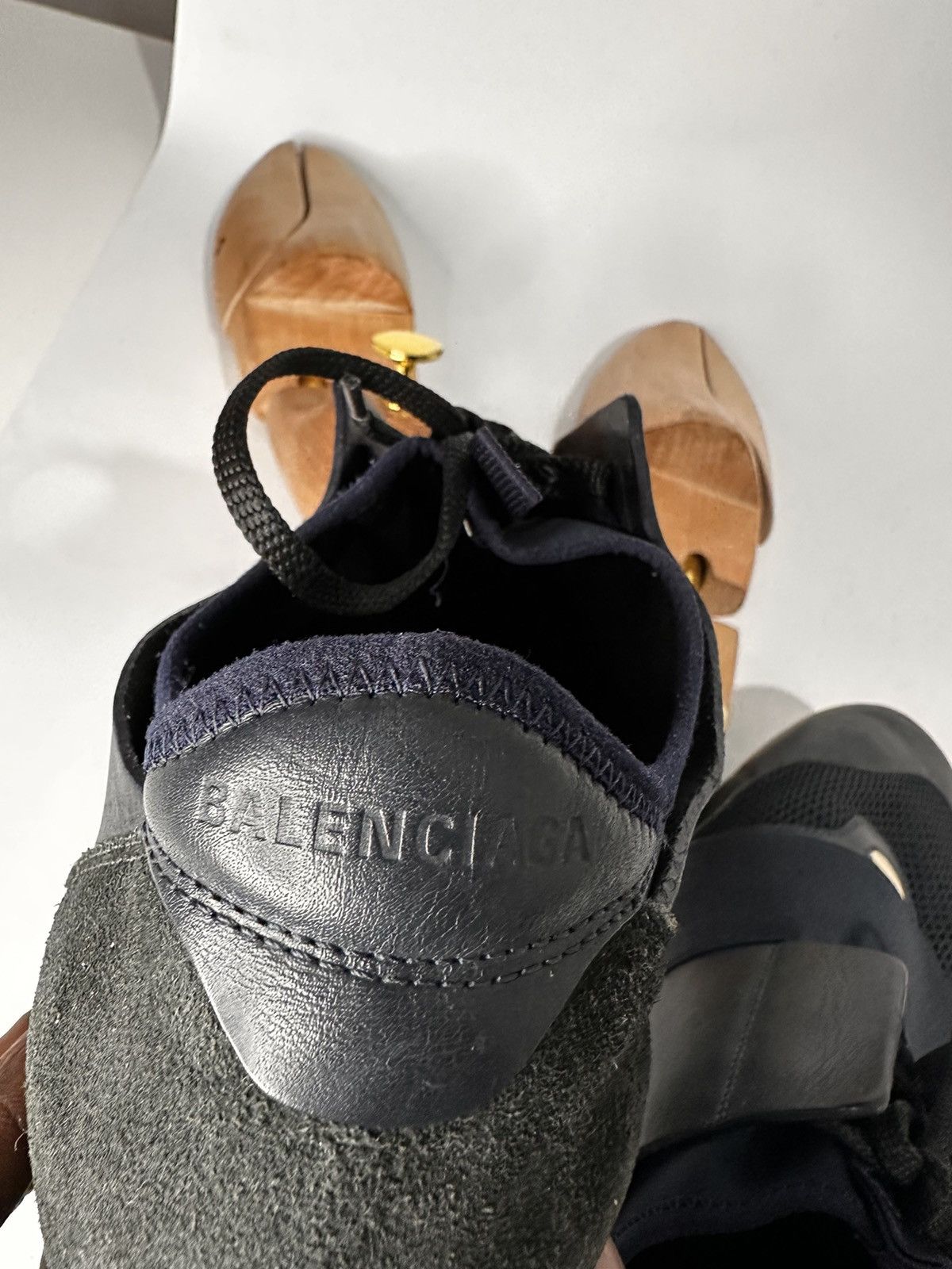 Balenciaga Balenciaga Leather and Mesh Race Runners Mens Sneakers. Size US 11 / EU 44 - 9 Thumbnail