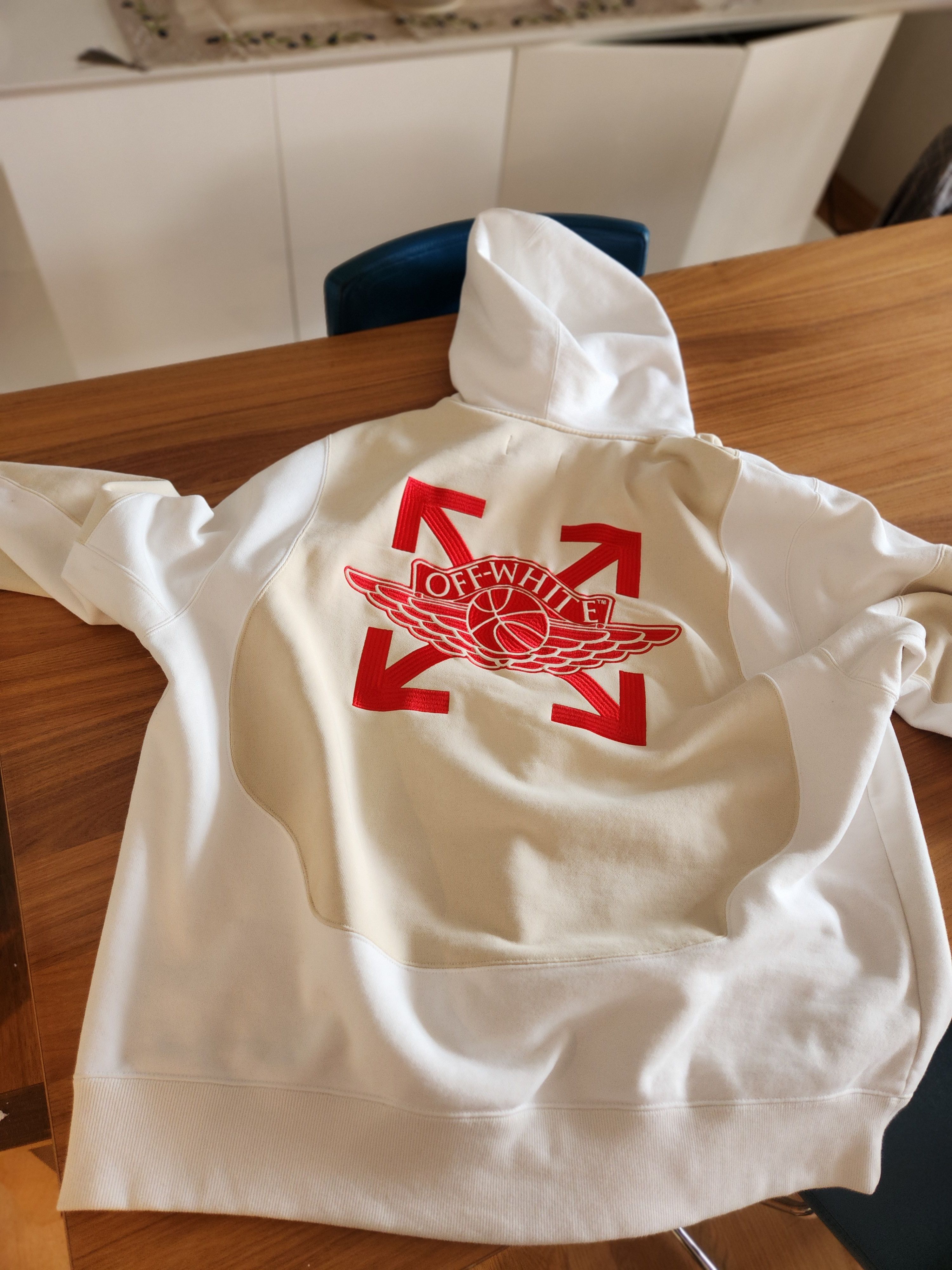Jordan Brand × Off-White OFF WHITE X JORDAN HOODIE WHITE Size US XXL / EU 58 / 5 - 3 Thumbnail