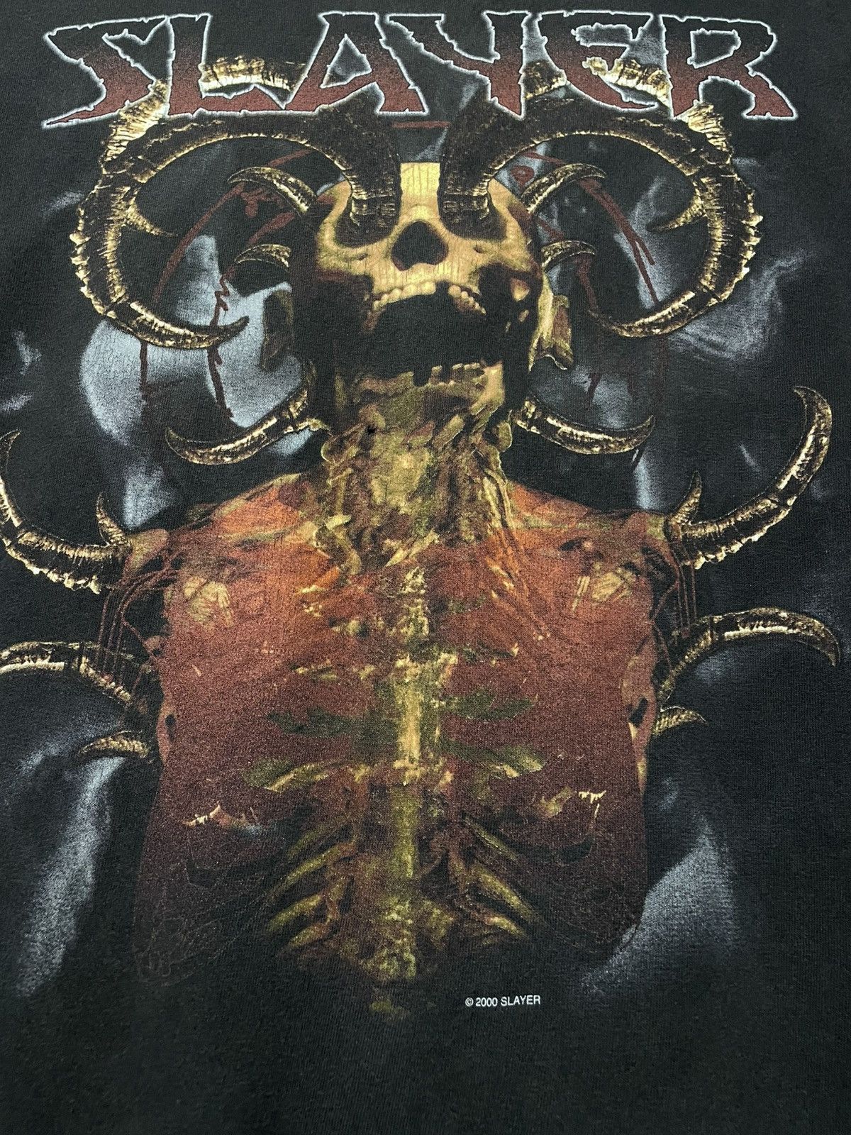 Band Tees Vintag 2000 Original Slayer Sunfaded Diabolus In Musica Tee Size US L / EU 52-54 / 3 - 8 Thumbnail