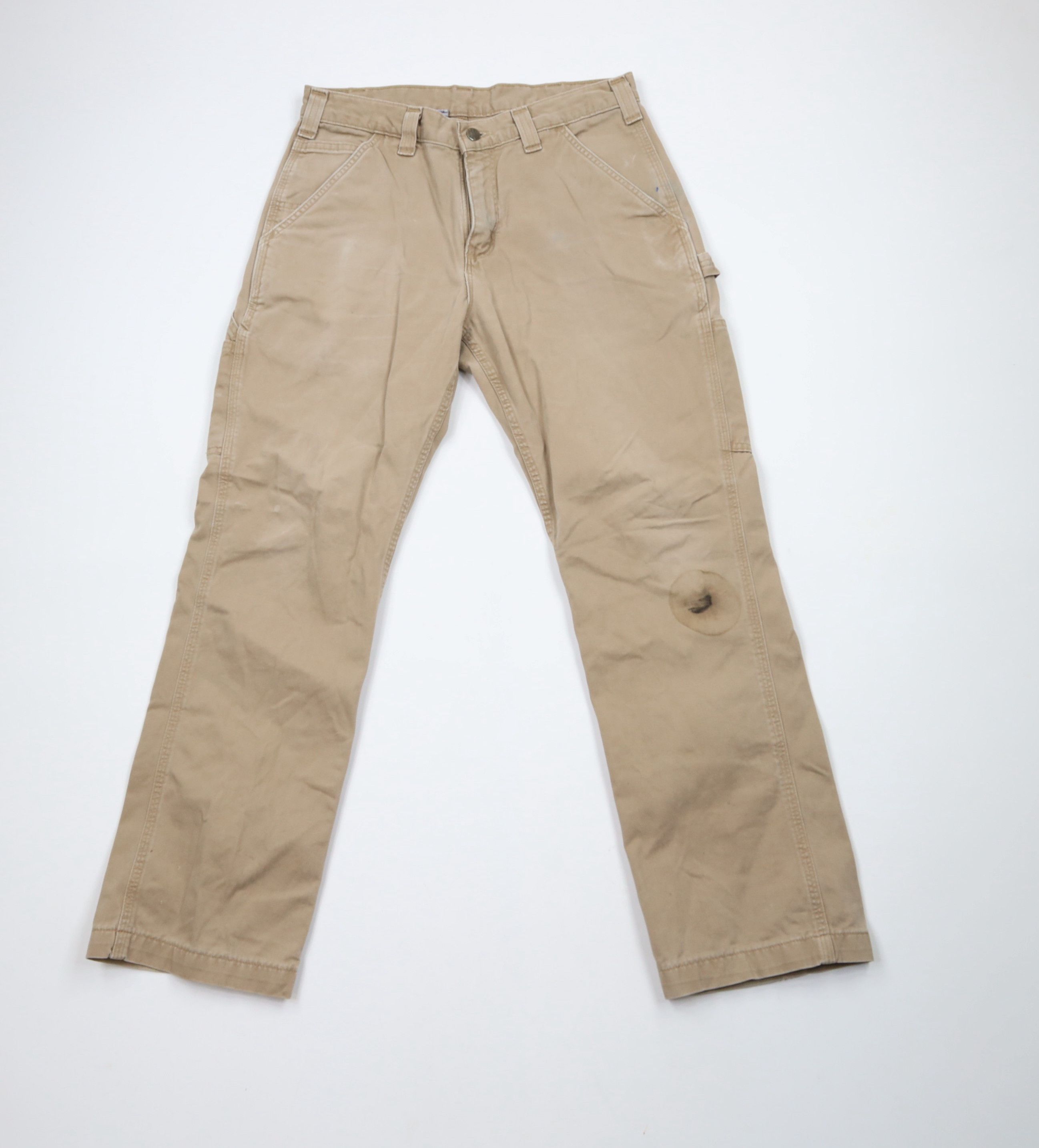 Carhartt × Vintage Vintage Y2K Carhartt Relaxed Fit Dungaree Pants Dark Khaki Size US 32 / EU 48 - 1 Thumbnail