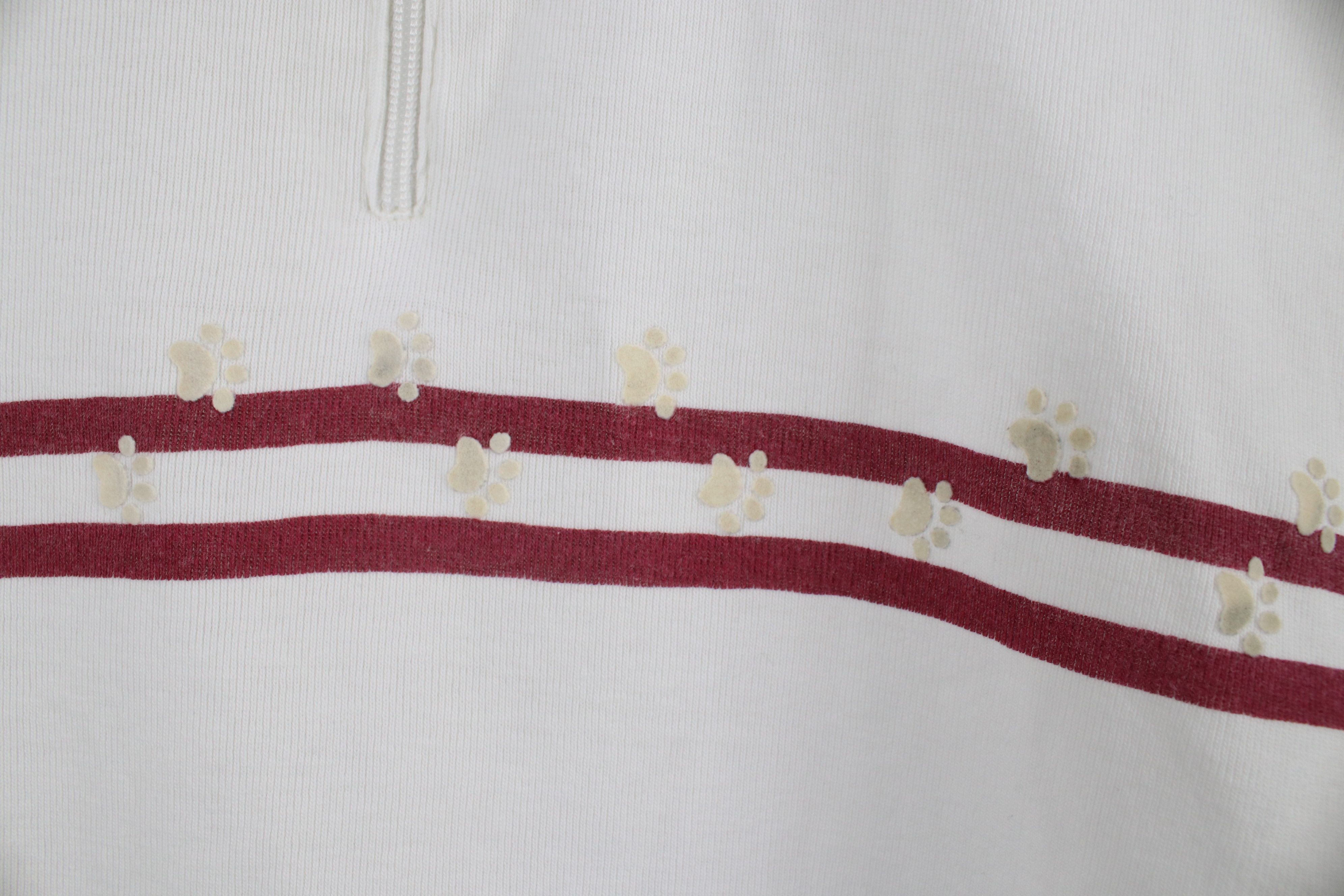 Disney × Vintage Vintage 90s Disney Striped Half Zip Pullover Shirt Top Size XXL / US 16-18 / IT 52-54 - 7 Thumbnail